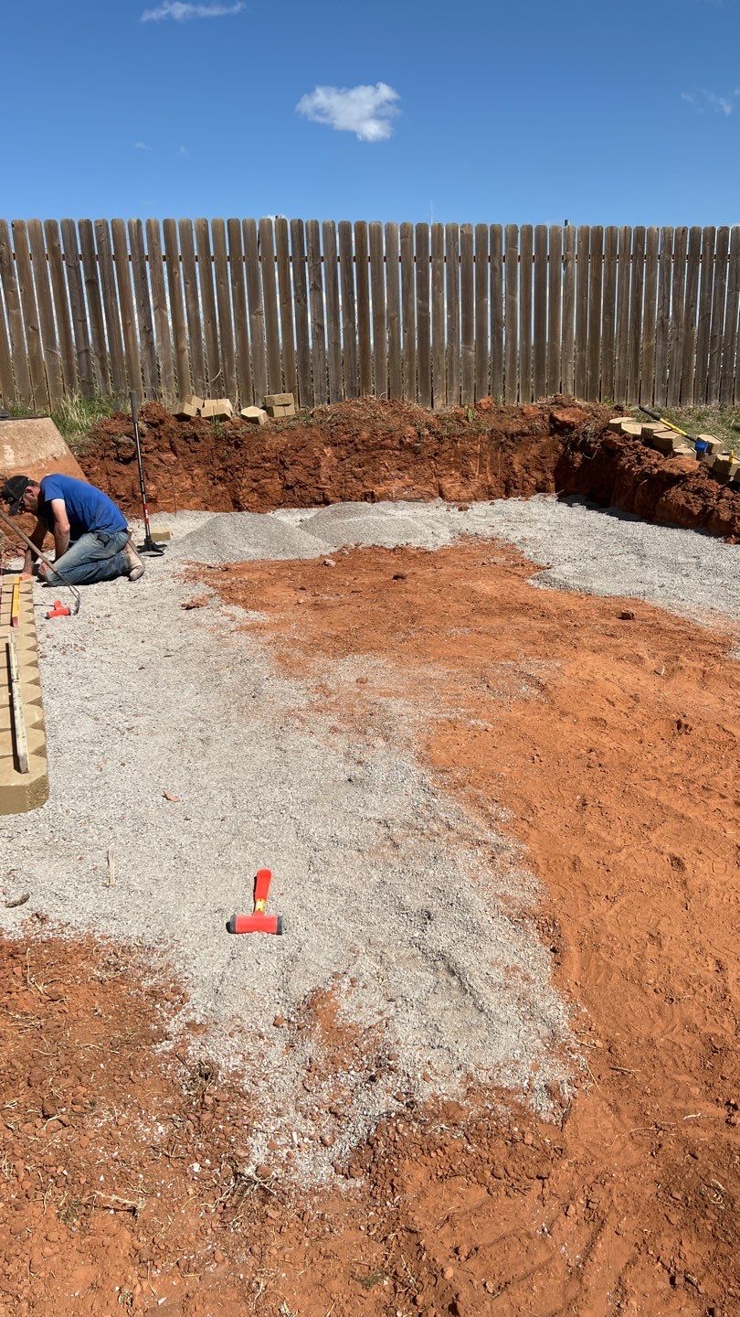 Retaining wall / Playground by Clays Services Inc