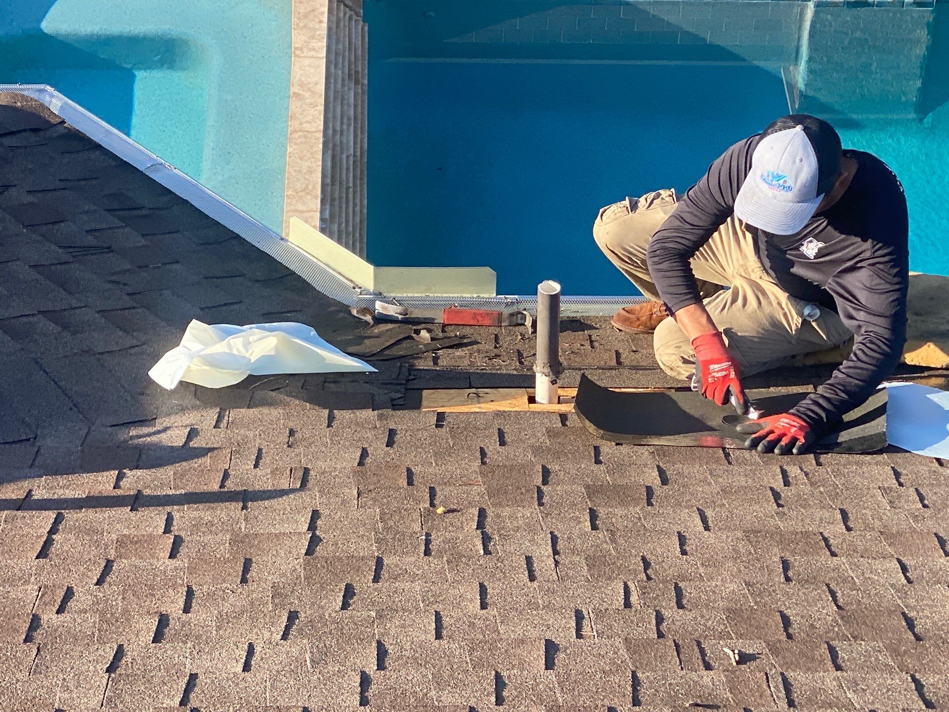 Residential Roofing Repair using Owen's Corning Duration (Lifetime) Shingles by Roof Repair Company