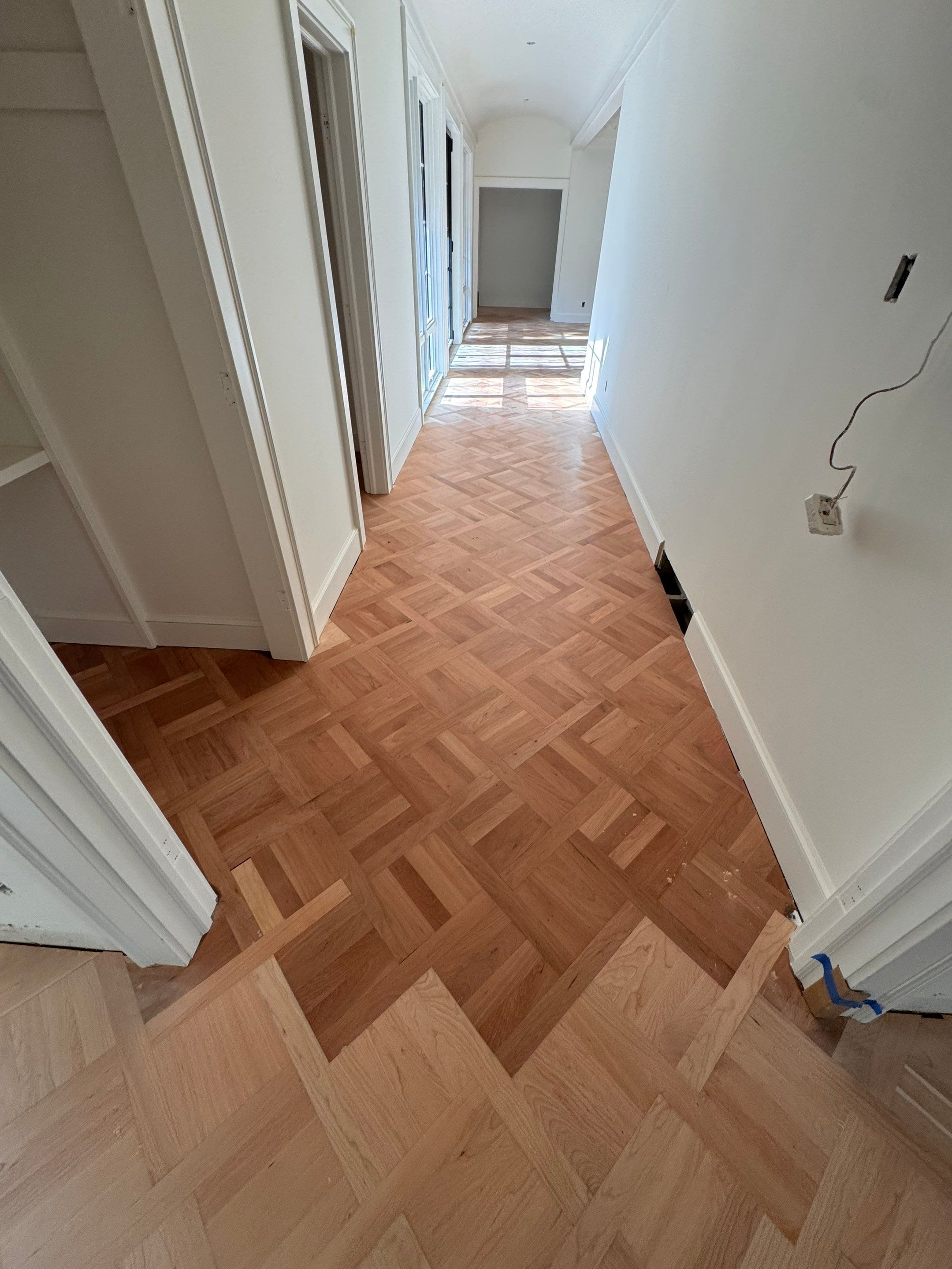 BEAUTIFUL PATTERN FLOORING handcrafted and installed in East Grand Rapids! by RTBaldwin Hardwood Floors