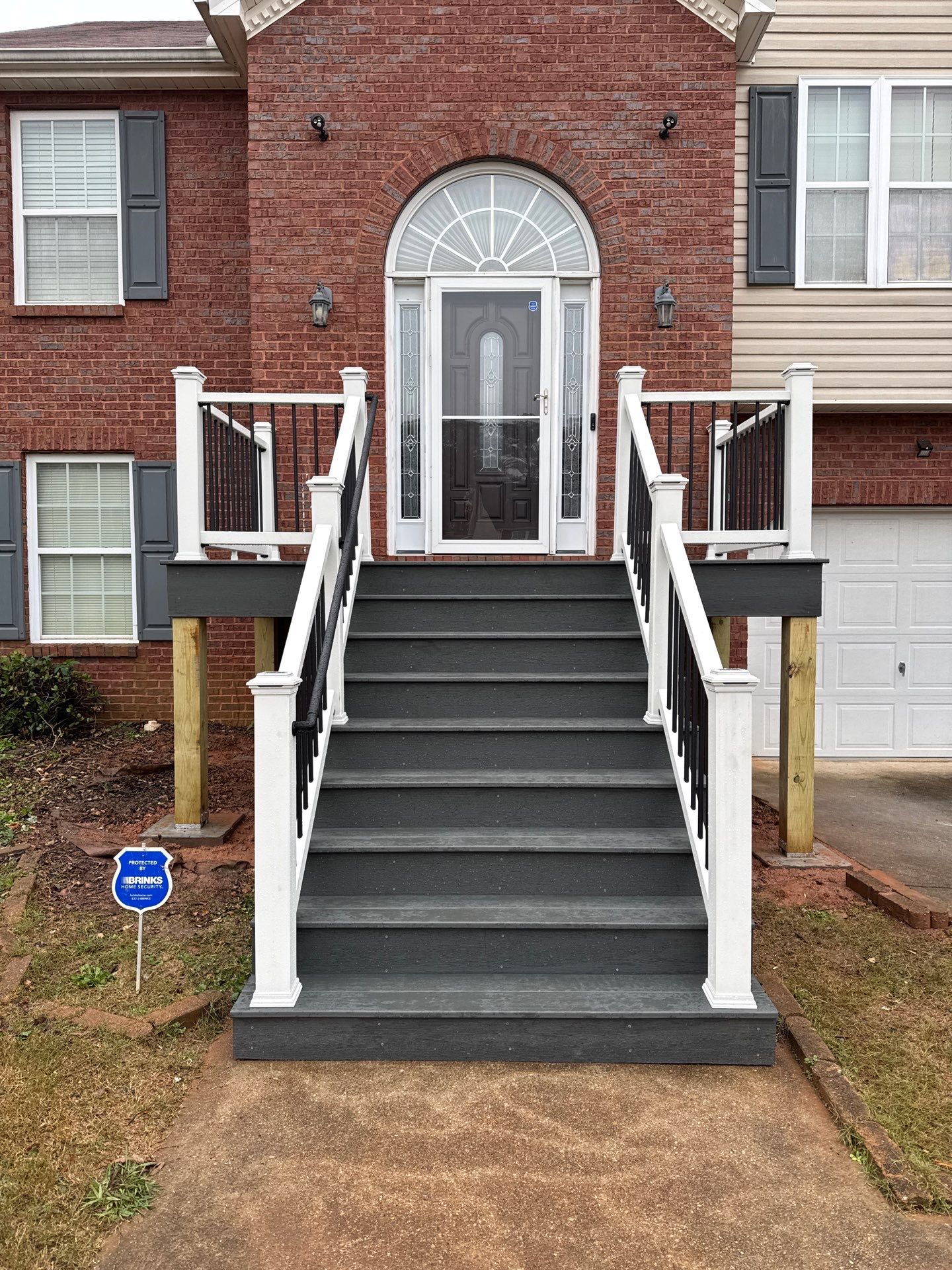 Modern Front Entry Deck and Staircase Renovation in Douglasville by Swift Home Renovations