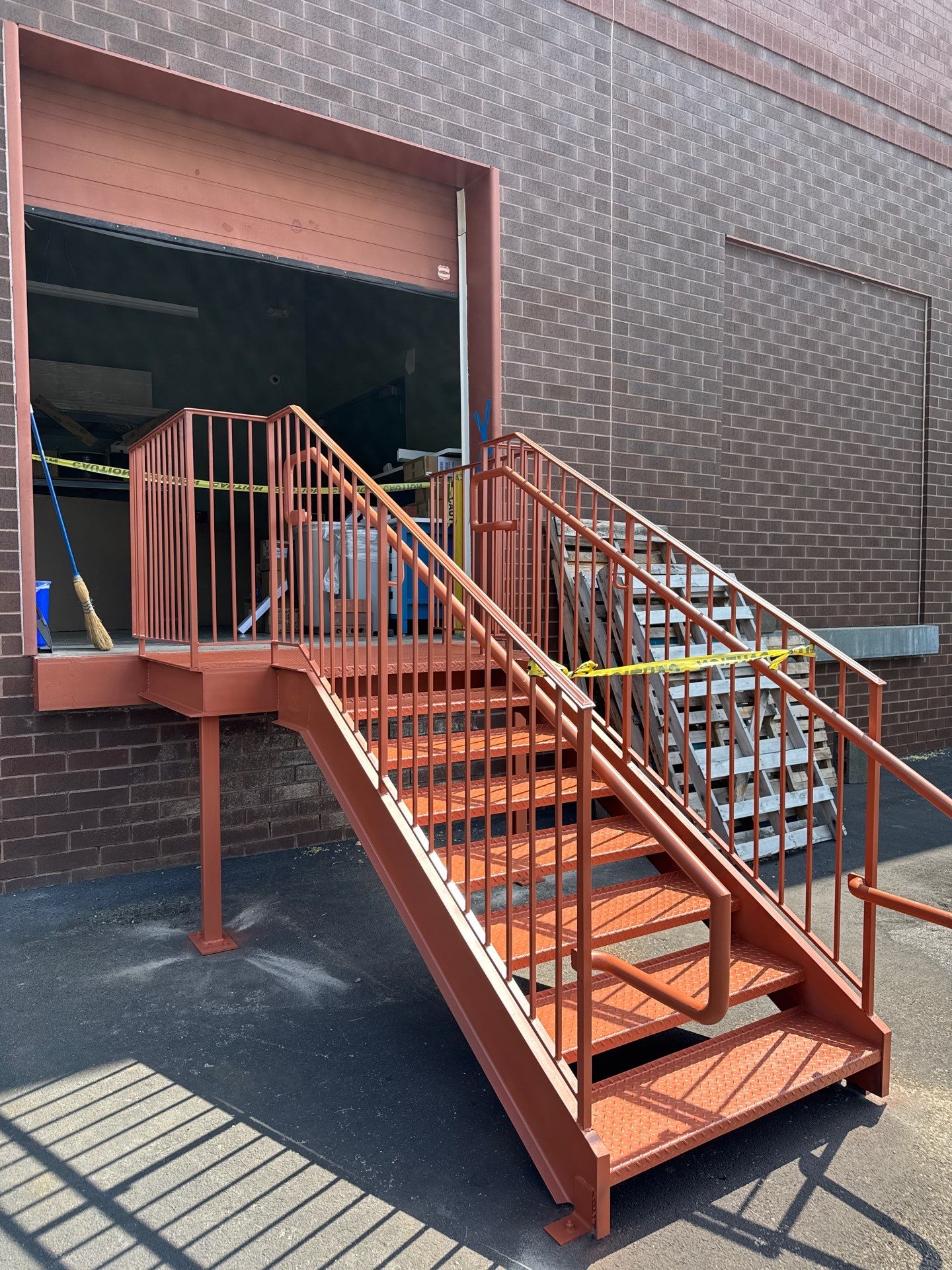 Industrial Structural Staircase & Pipe Railings – Gateway Center – Gaithersburg, MD by Capitol Iron Works