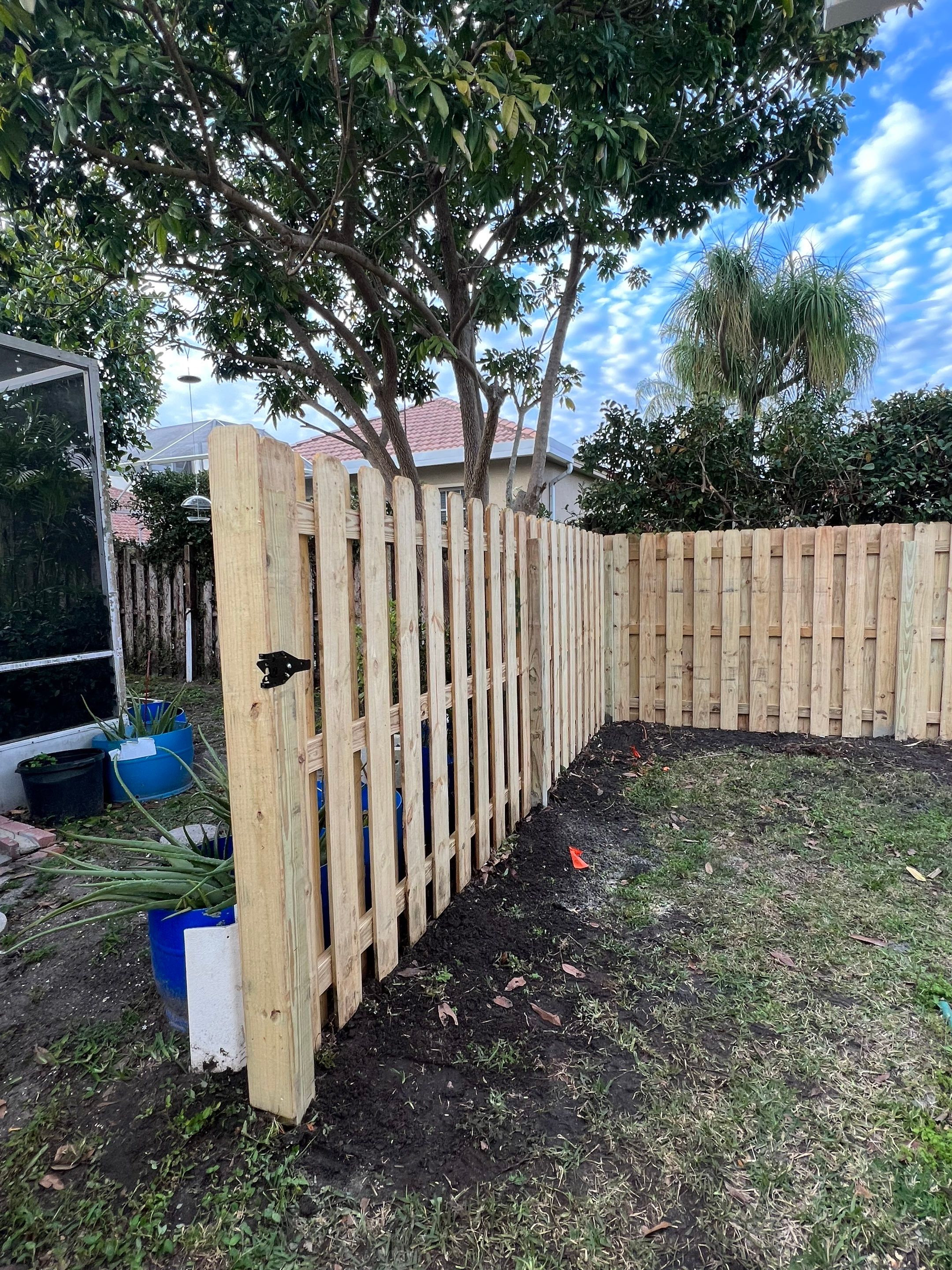 Wood Fence Installation using Wood Pressure Treated Fence  by Asap fence and gates, LLC