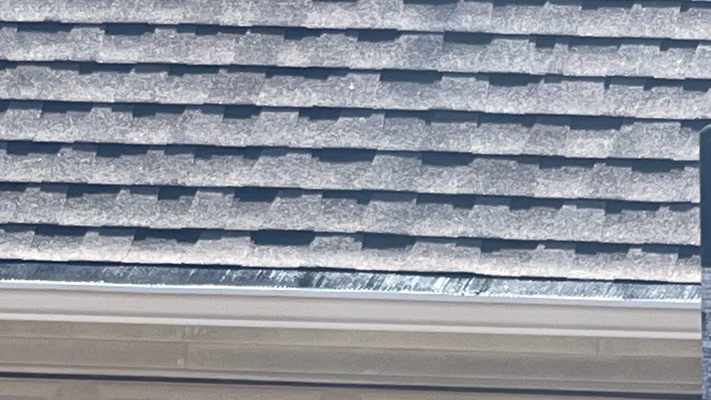 Major storm damage required full roof replacement along with other exterior repairs by First United Roofing & Construction