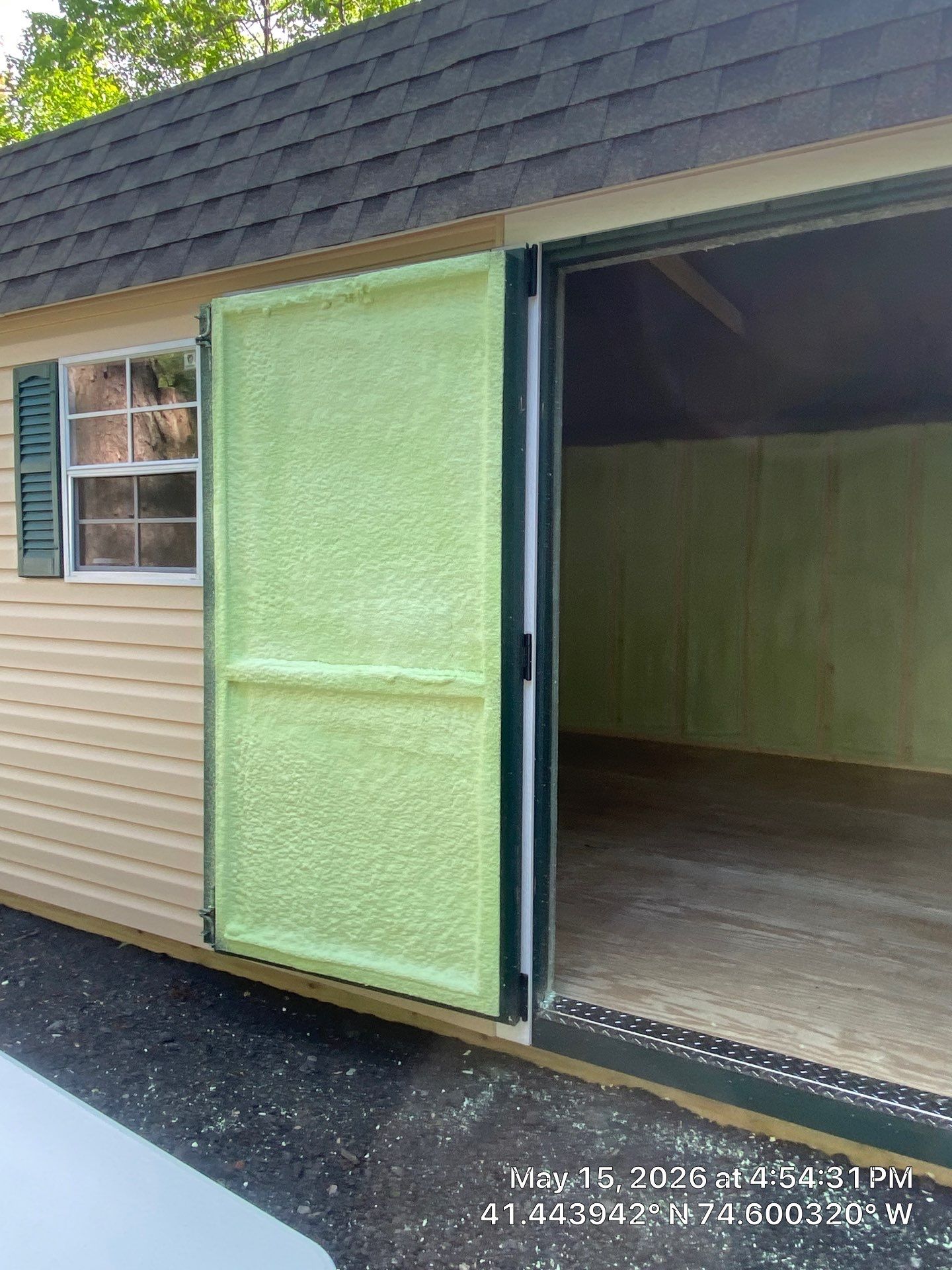 Shed Insulation using Closed Cell Spray Foam by NYS Foam & Energy