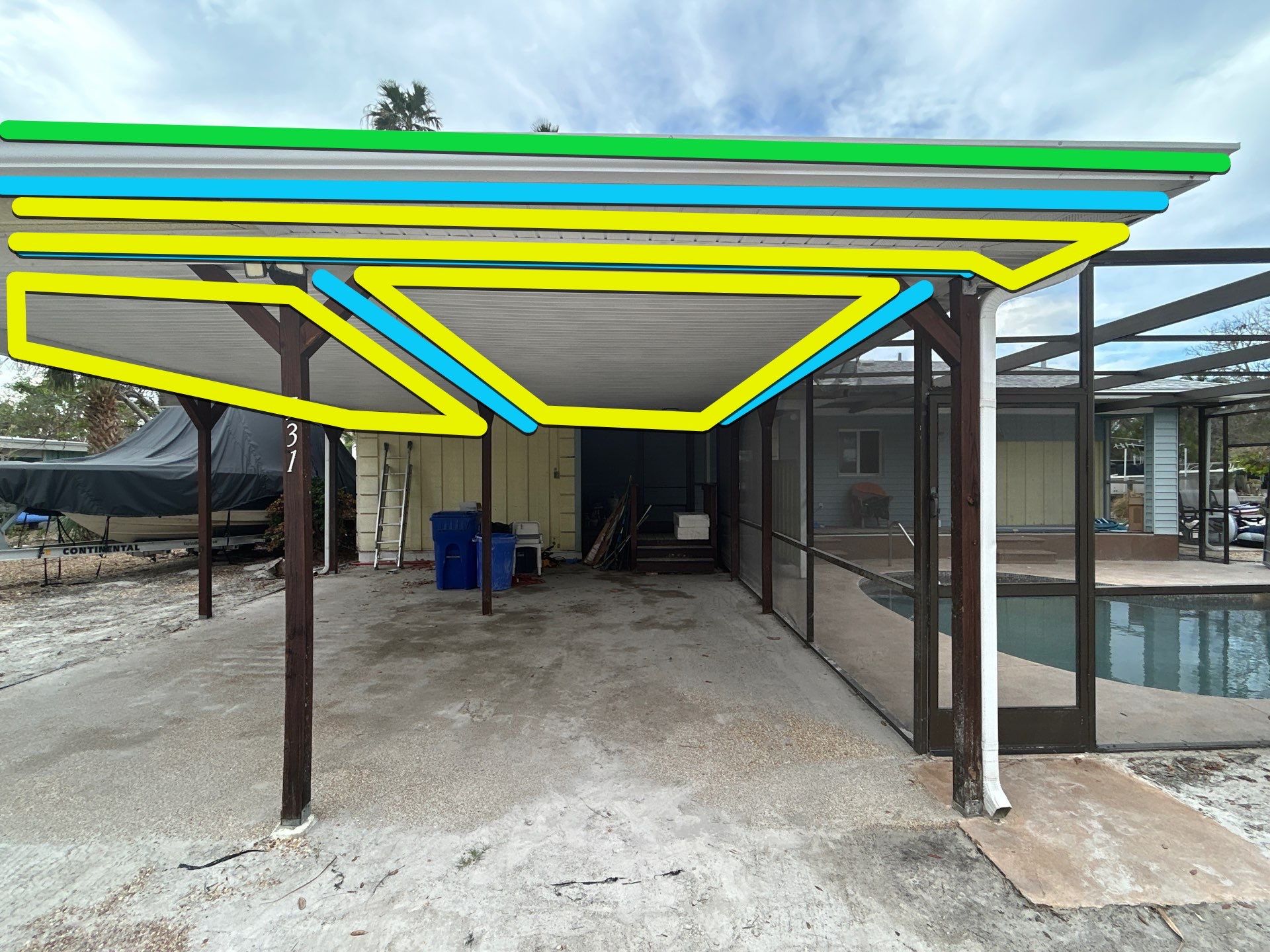 White Soffit and Fascia Upgrade in Longboat Key FL by Gutter Professors