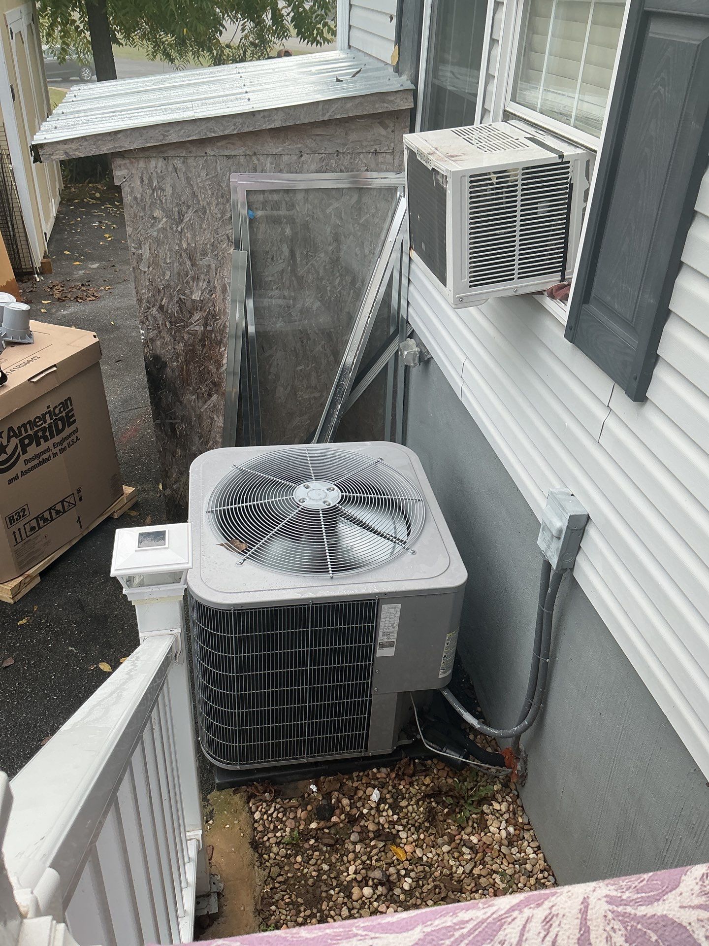 Equipment install in New Market by Elemental Heating and air conditioning LLC