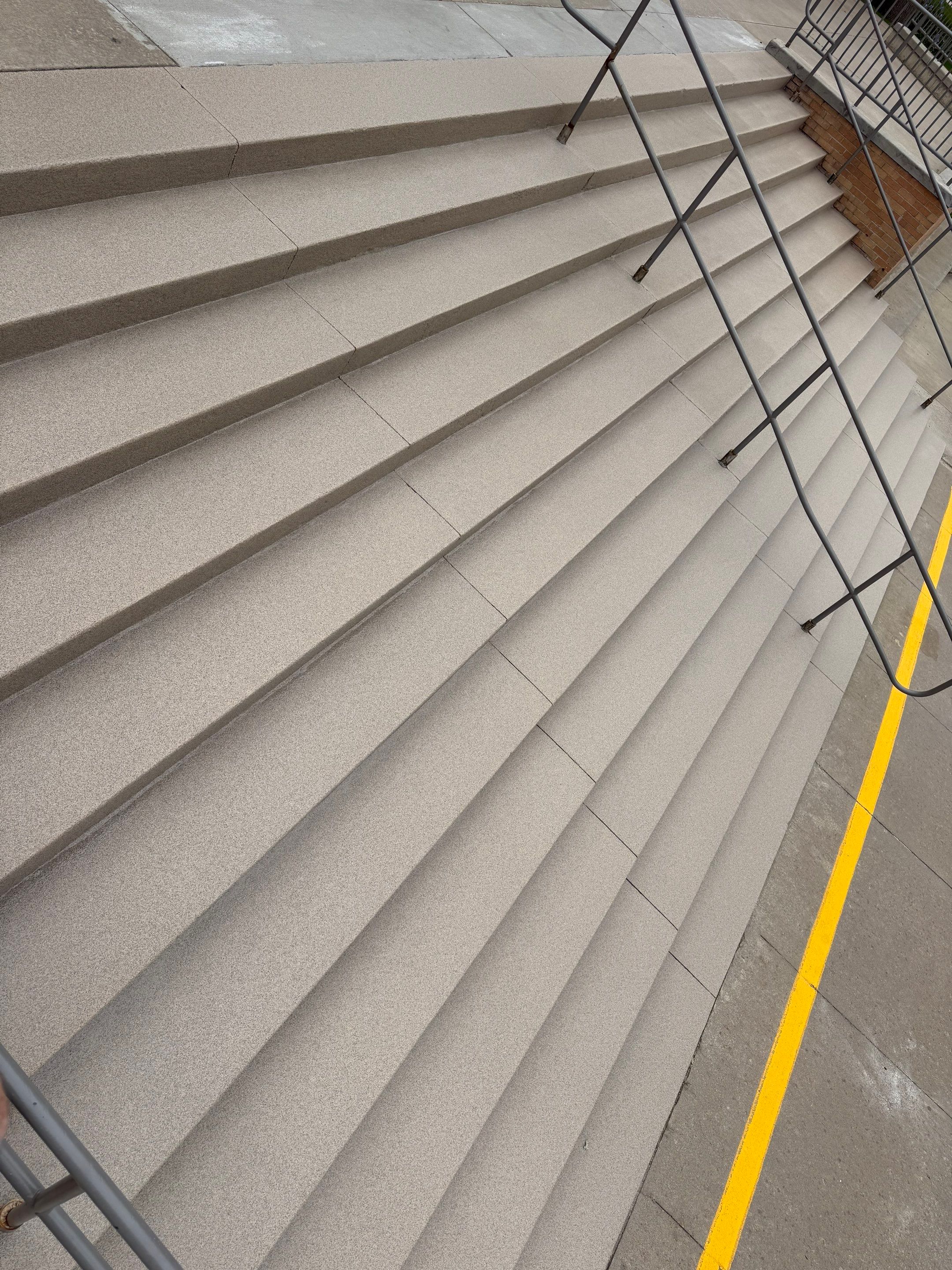 Concrete Stair Repair and Protective Coating in Sioux Falls by Select Painting, Coatings & Garage Cabinets