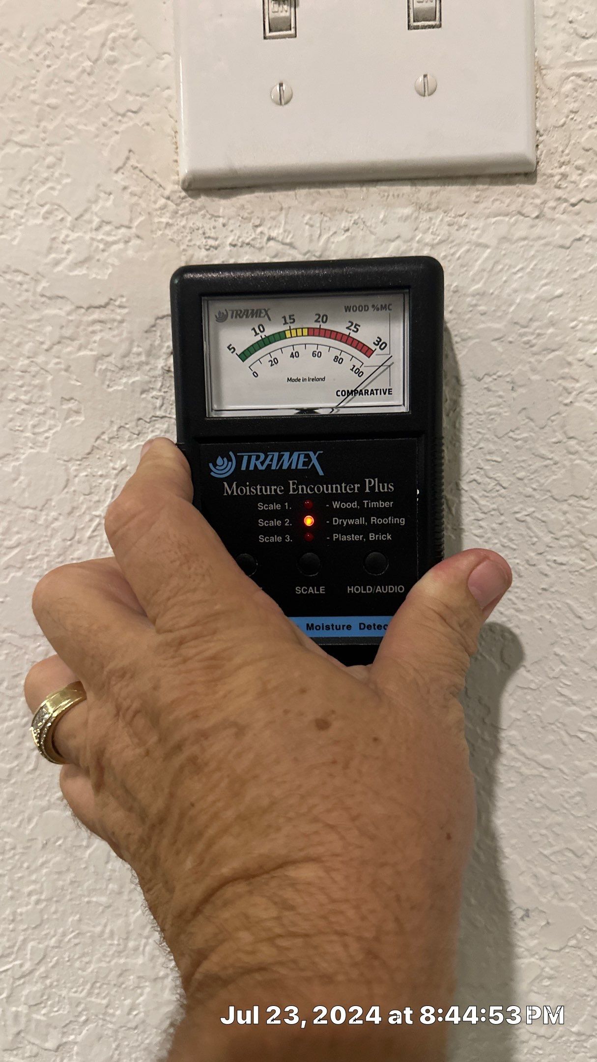 Performing testing for a young family with a 2 week old baby in their apartment by Building performance Solutions LLC