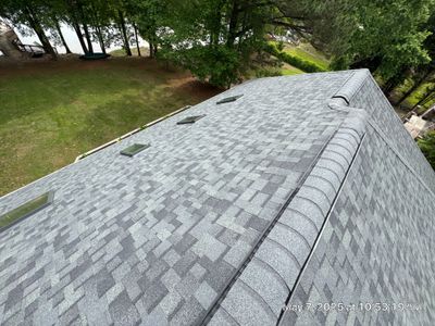 Residential Roof Replacement with Owens Corning Duration Architectural Shingles and 5 Velux Skylights in Charlotte, North Carolina