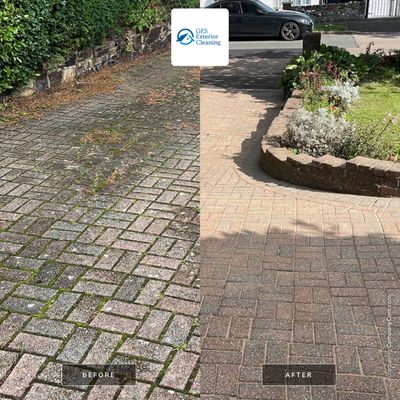 Driveway Clean using honda 21 ltr/min