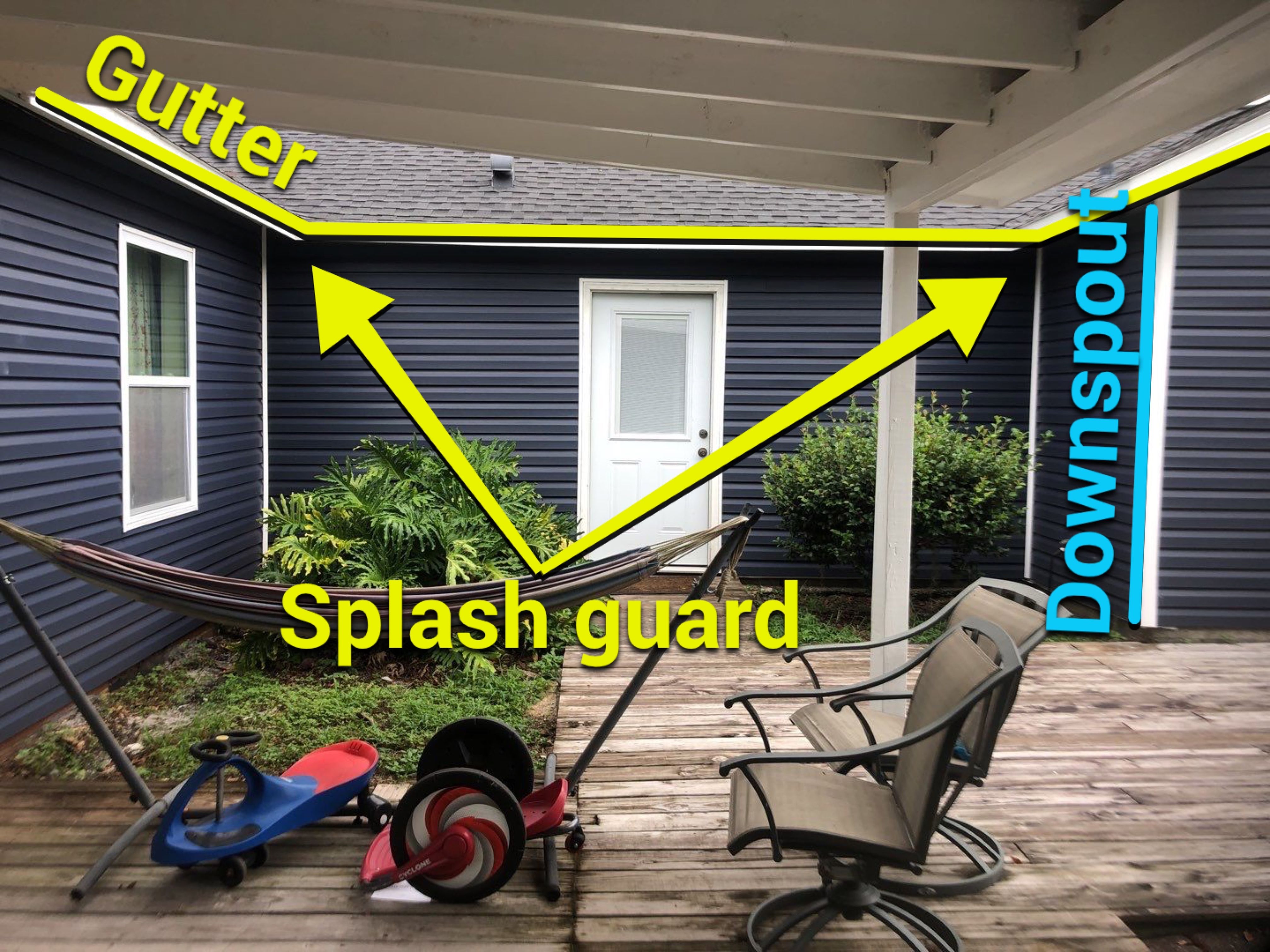Gutter Installation using K-Style Seamless Gutters by Gutter Professors