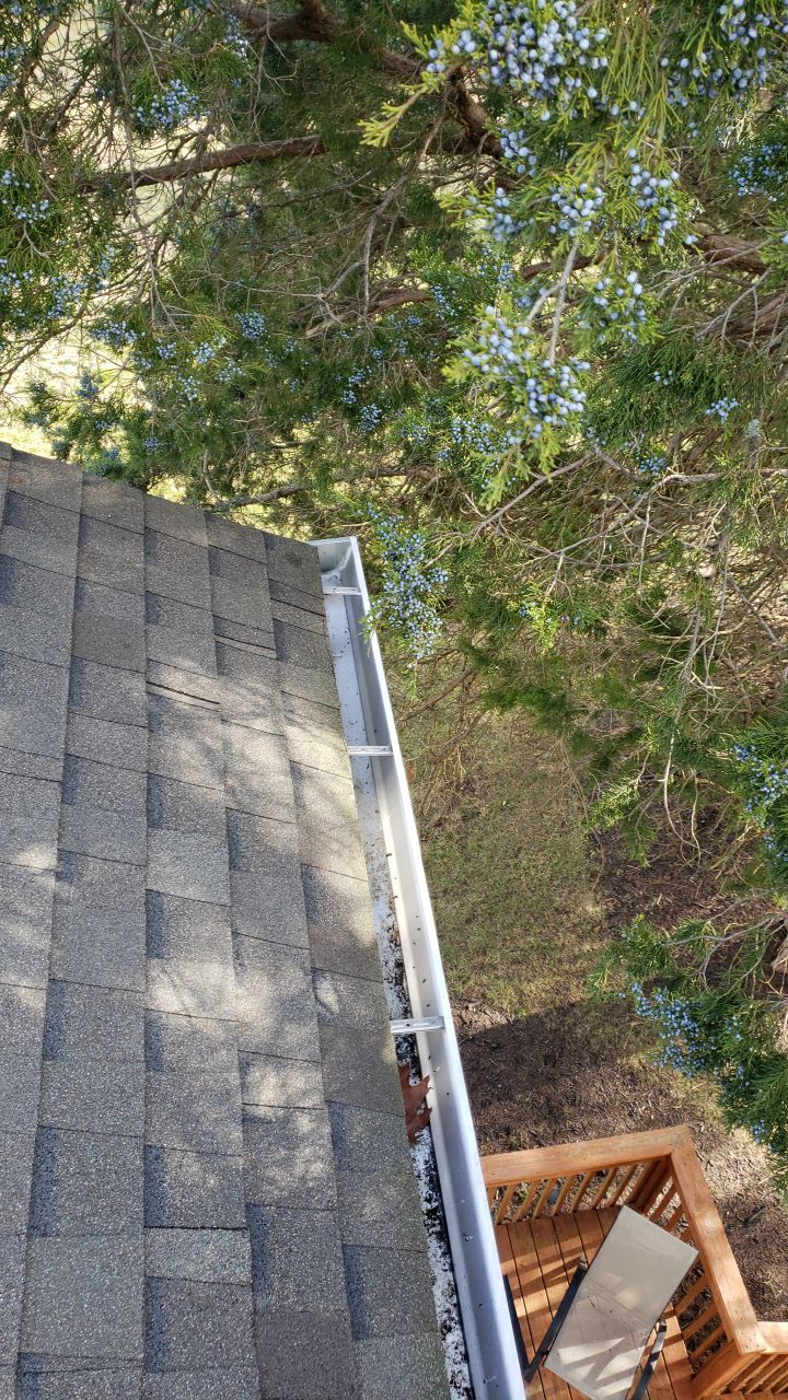 Gutter Cleaning using water by Power Wash Masters LLC