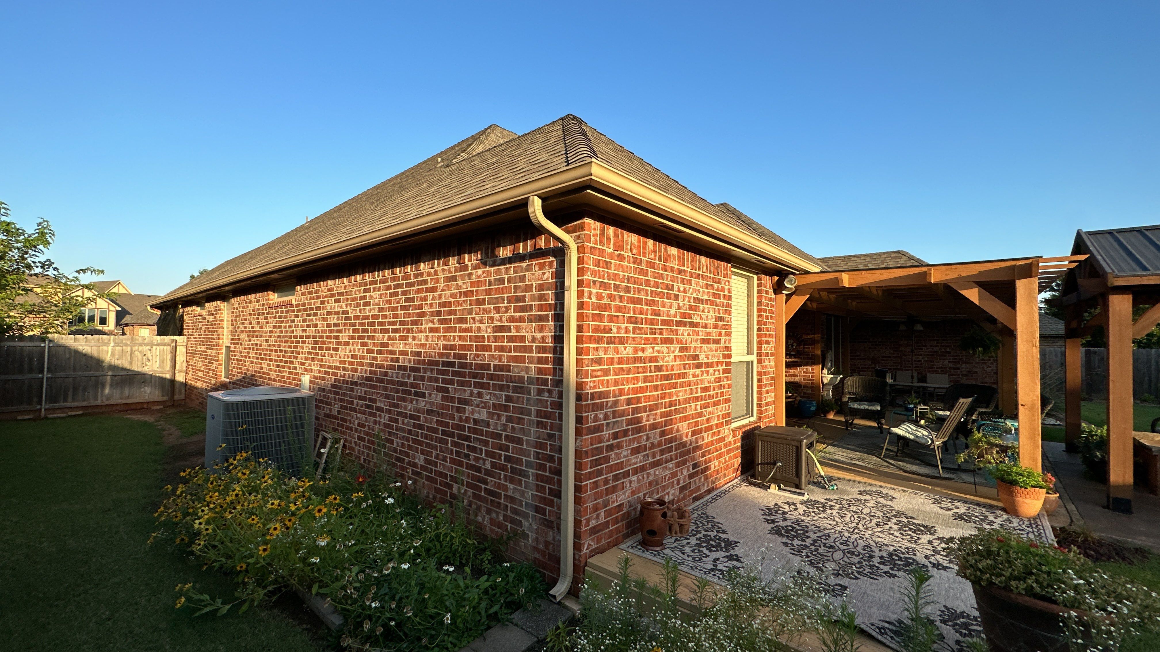 Reroof using GAF HDZ - Weathered Wood by Castillo Roofing