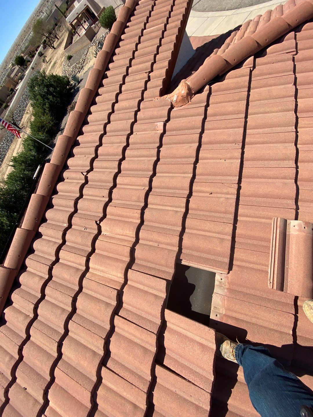 Terracotta Concrete Tile by Reimagine Roofing
