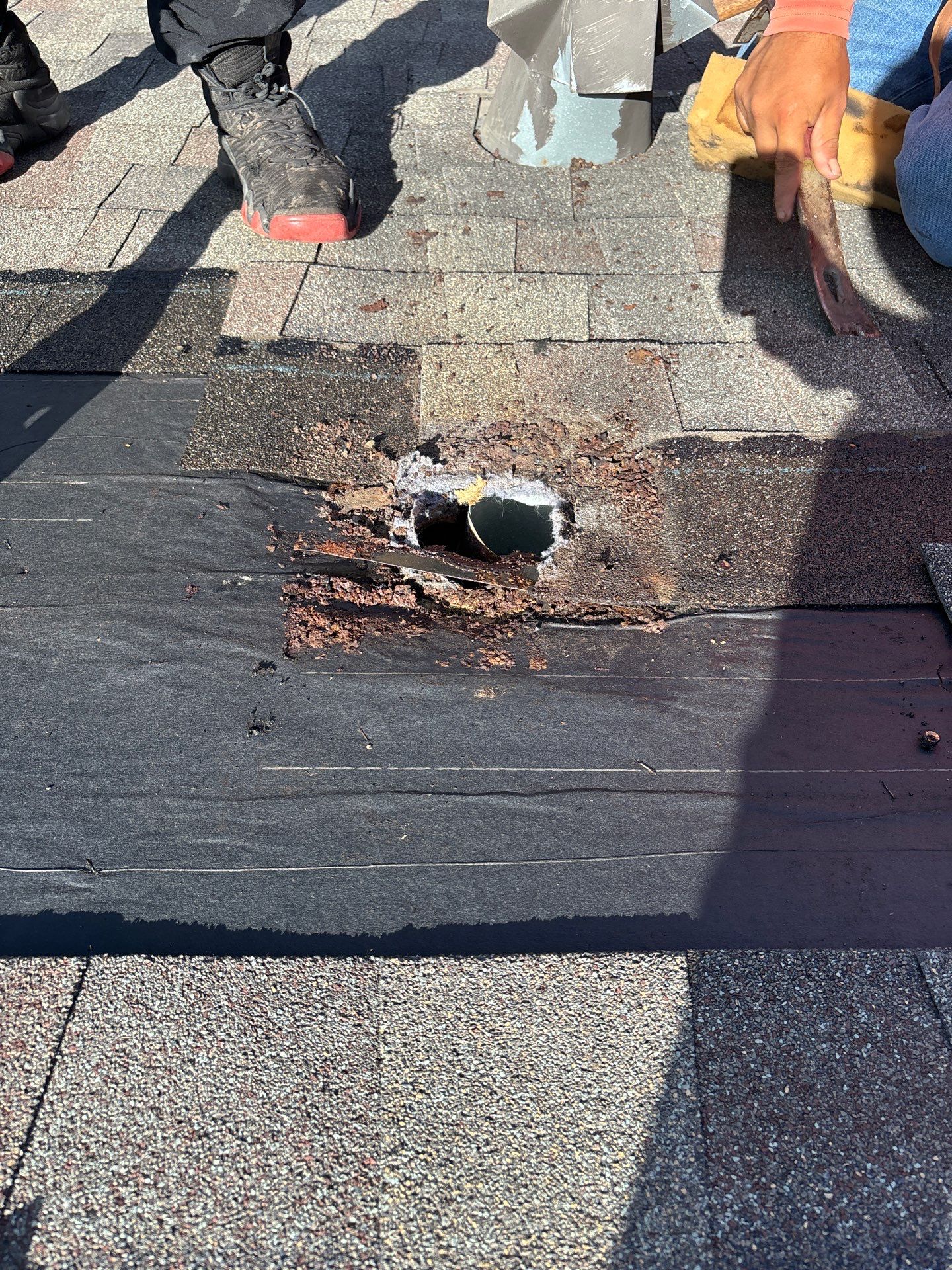 Hail Damage using Owen's Corning Duration (Lifetime) Shingles by Roof Repair Company