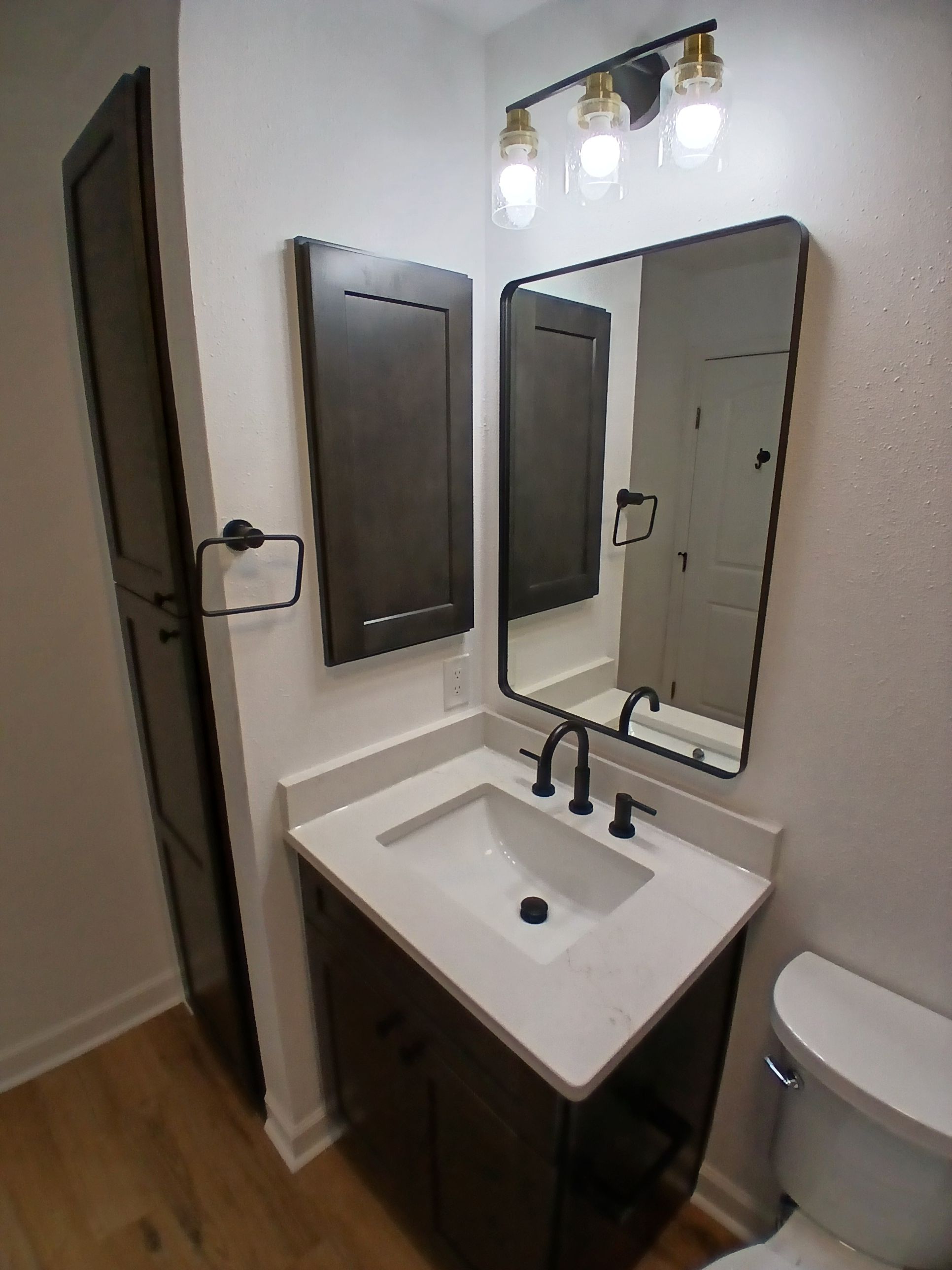 Small Bathroom Tub To Shower Conversion Remodel in West San Antonio by Legacy Bath and Kitchen 