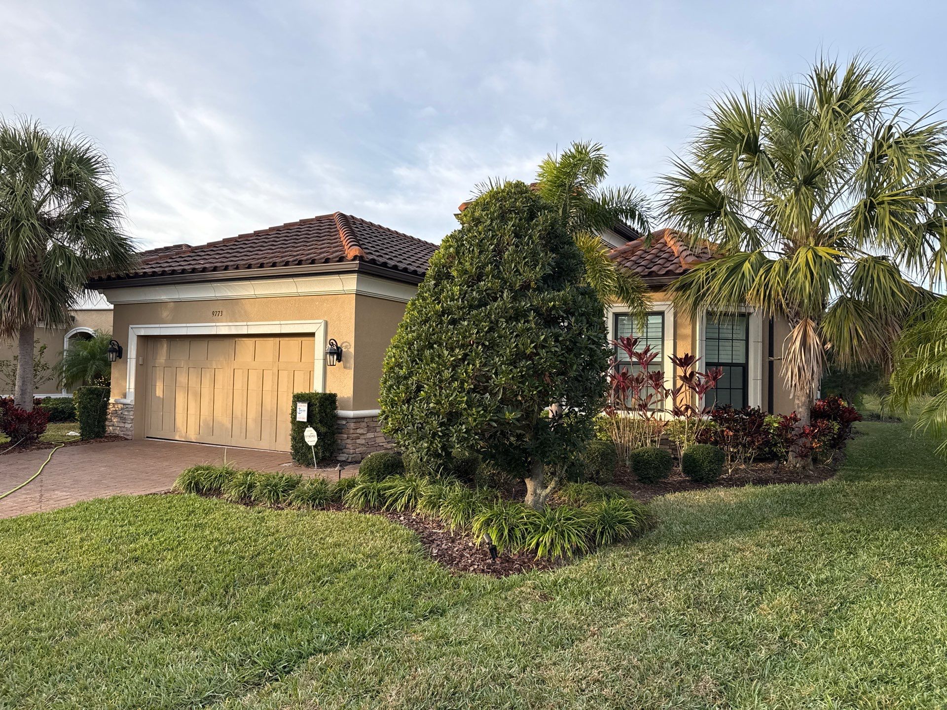 Tile Roof Cleaning (No Walking on Roof) – Artisan Lakes, Palmetto, FL by Sunshine AquaWash