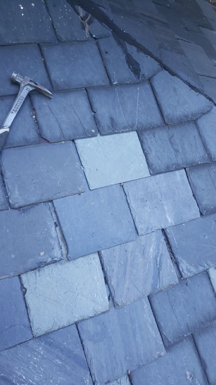Slate Roof Repair & Gutter Cleaning in Roland Park by Roof Right Inc