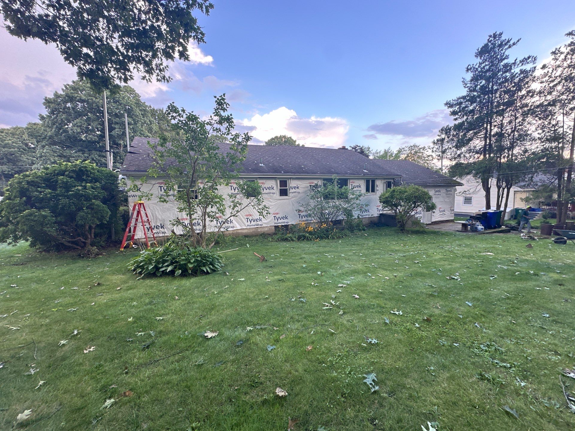 Siding Installation using CertainTeed Monogram Vinyl Siding - D4 - Granite Gray by A Plus Exterior