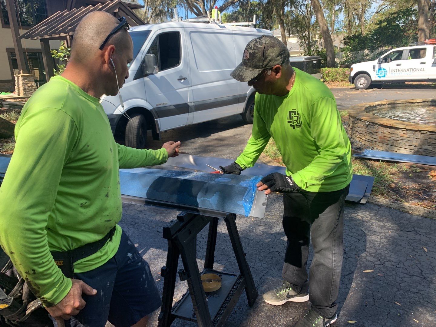 Residential Standing Seam Install in Odessa Florida by International Roofing