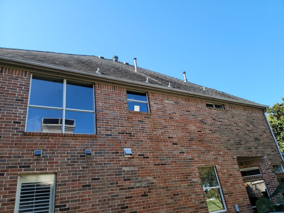 Insurance Claim Roof and Gutters using Owens Corning - Duration- Estate Gray -New Gutters - Exterior paint by Tex-Line Roofing