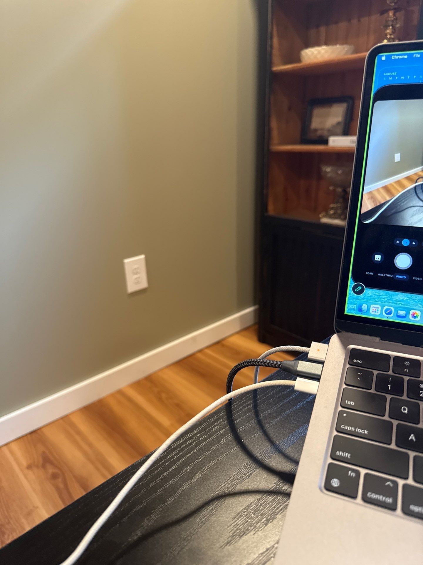 Home Office Electrical Outlet Replacement and Interior Updates in Lincoln by CompanyCam Sales Demo