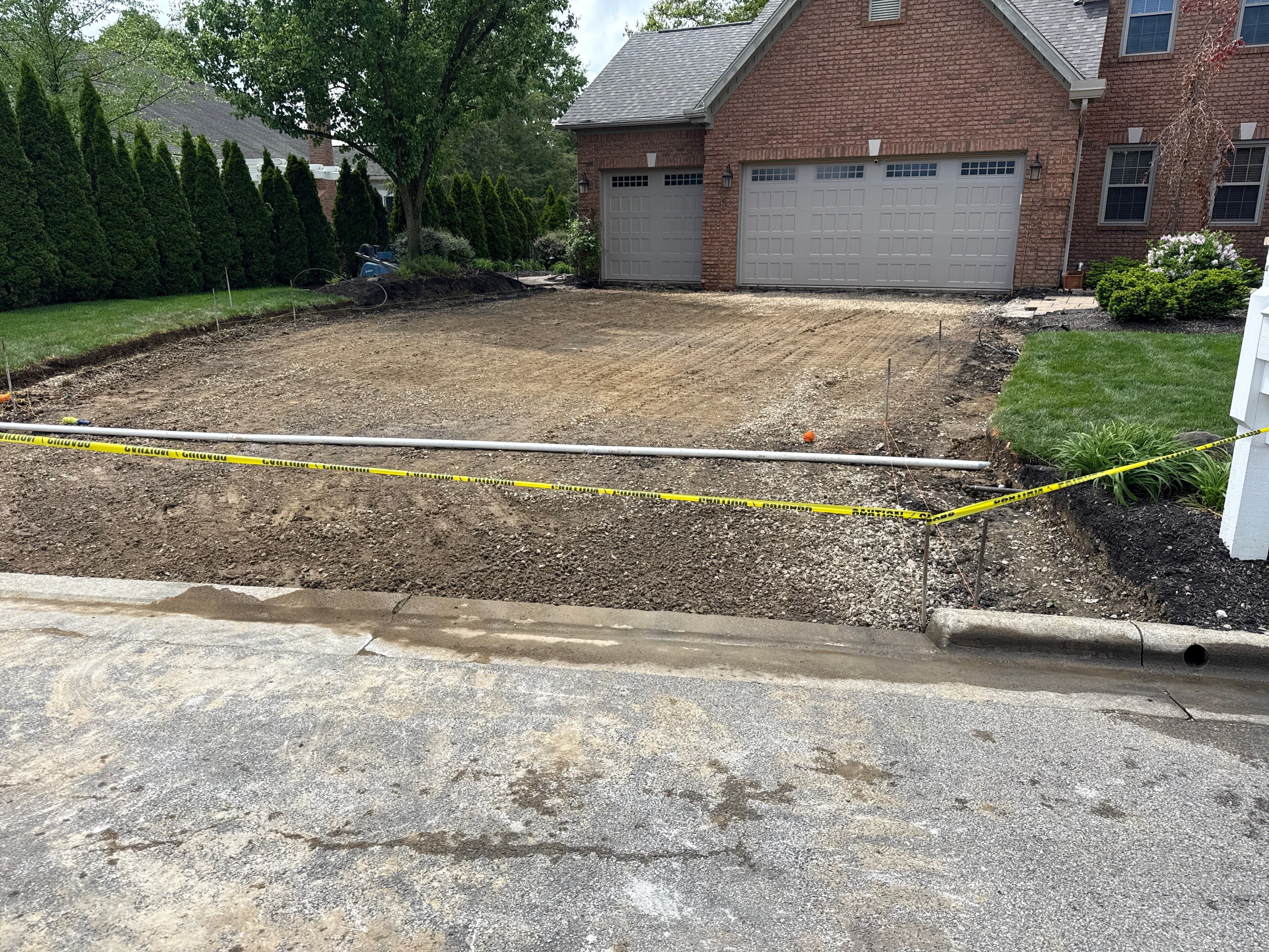 Full Concrete Driveway Replacement for Westerville Residence by Concrete One Construction