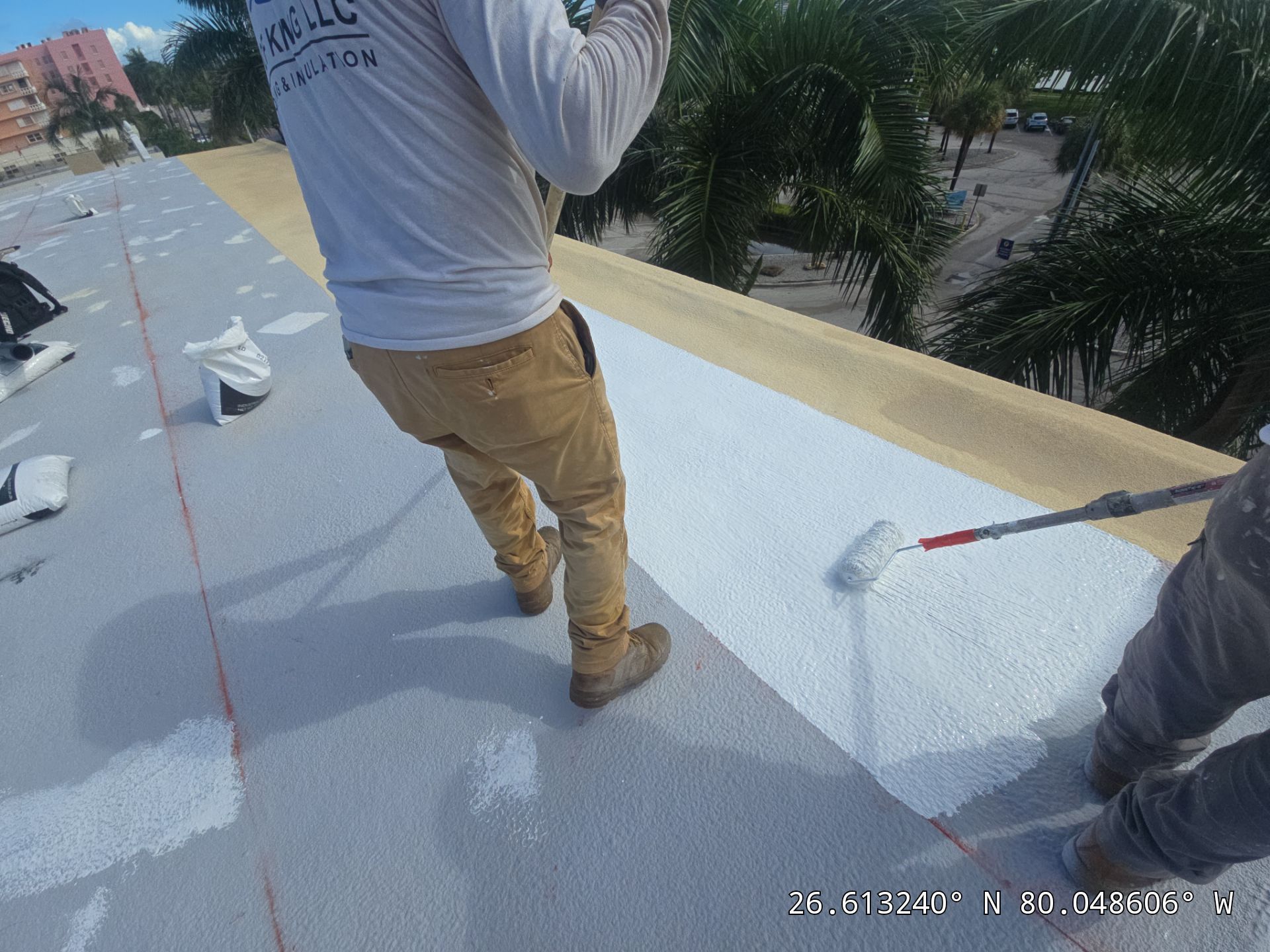 Commercial Roof Restoration for Lake Worth Beach Flat Roof Project by Roof King LLC