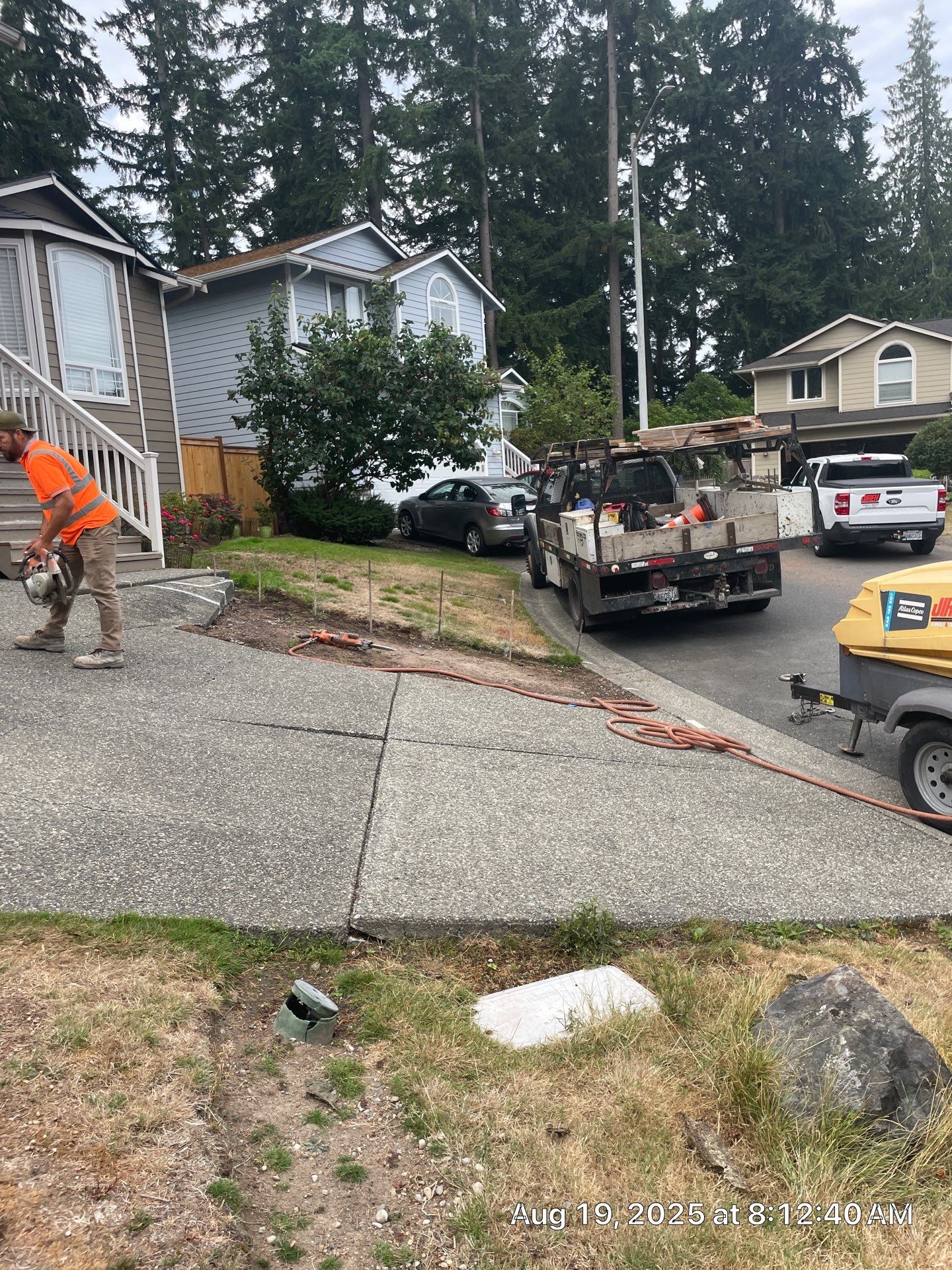 Concrete Driveway and Steps Renovation | Bothell  by Jireh Asphalt & Concrete Inc 