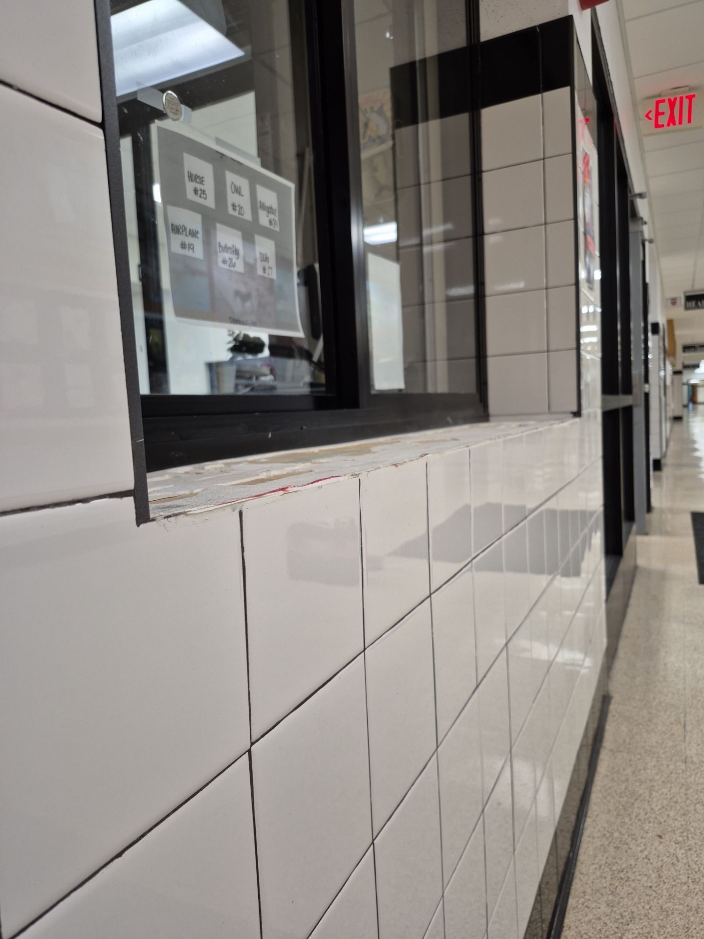 School Office Window Sill by Case Construction