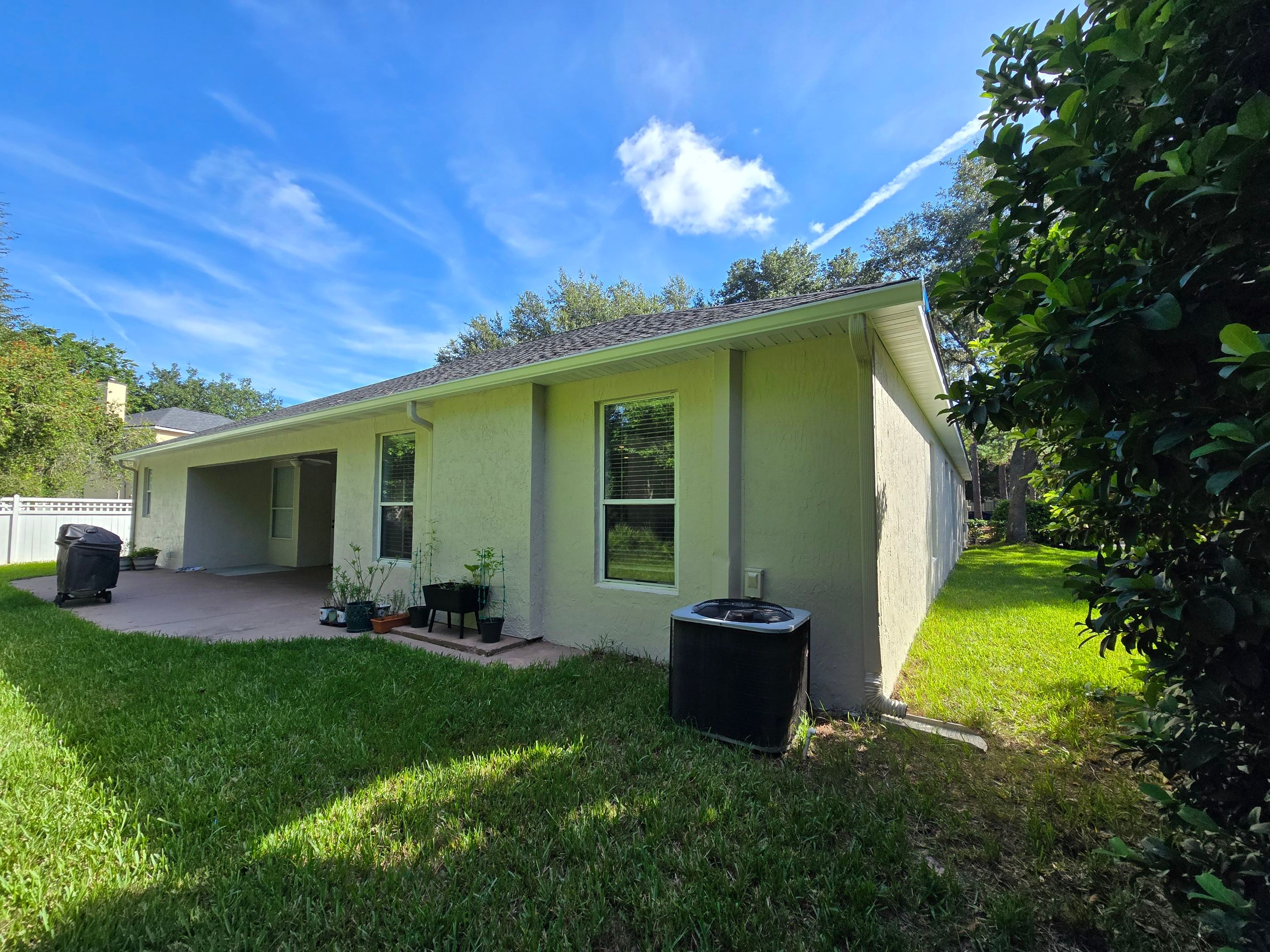Stucco Exterior Painting & Extensive Prep in East Hampton | Jacksonville, FL 32256 by A New Leaf Painting, LLC
