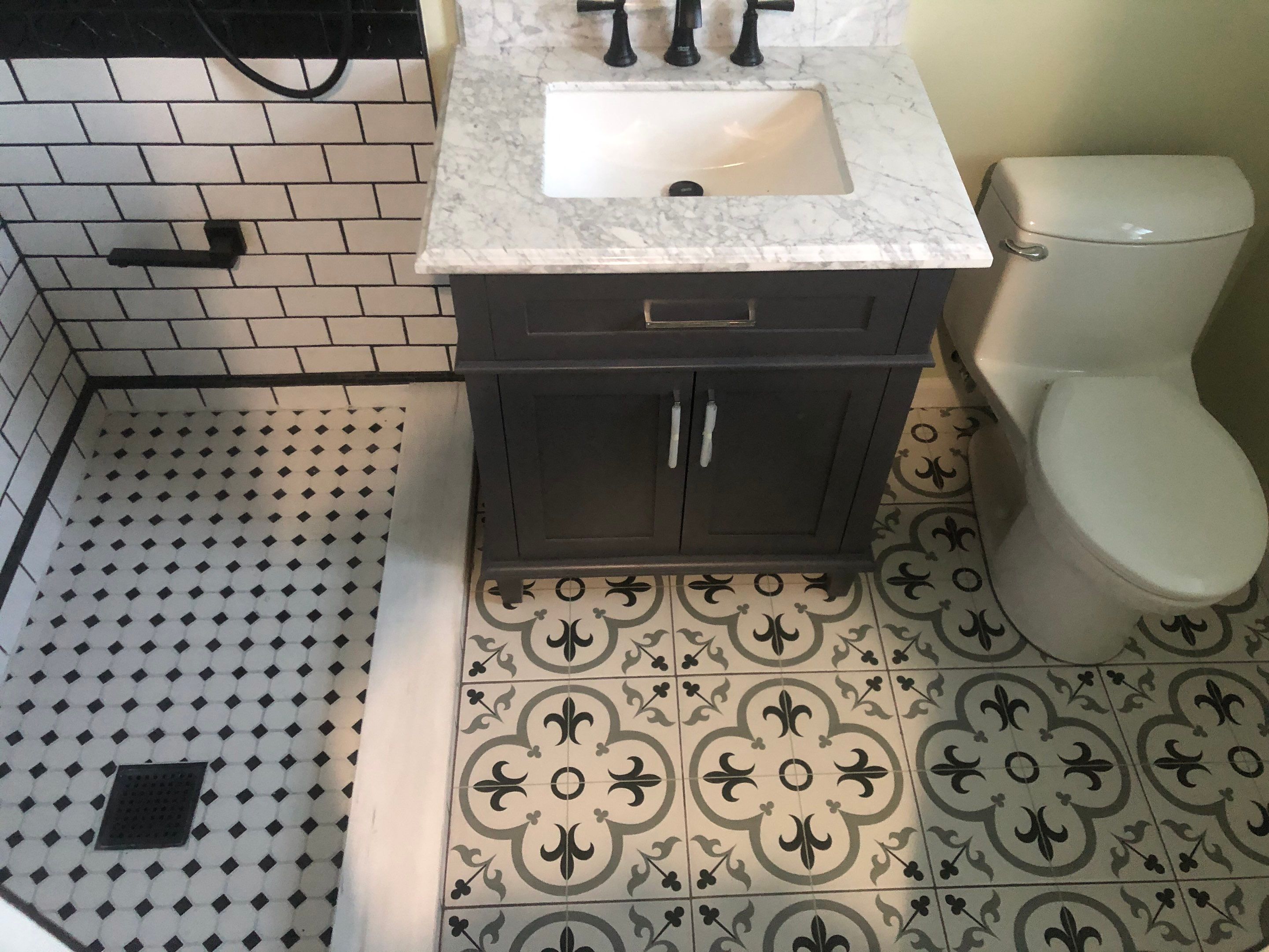 Bathroom Remodel using Tile by Home Concepts Construction