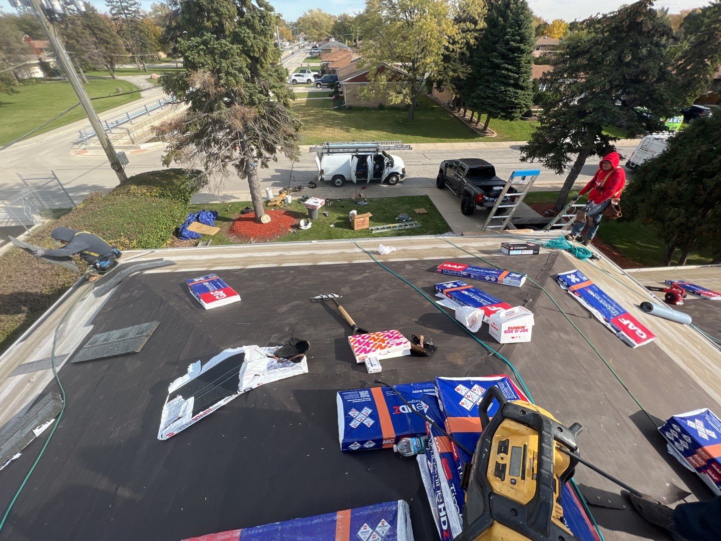Residential Roofing Installation using GAF Timberline HDZ by Pro Home Services Inc