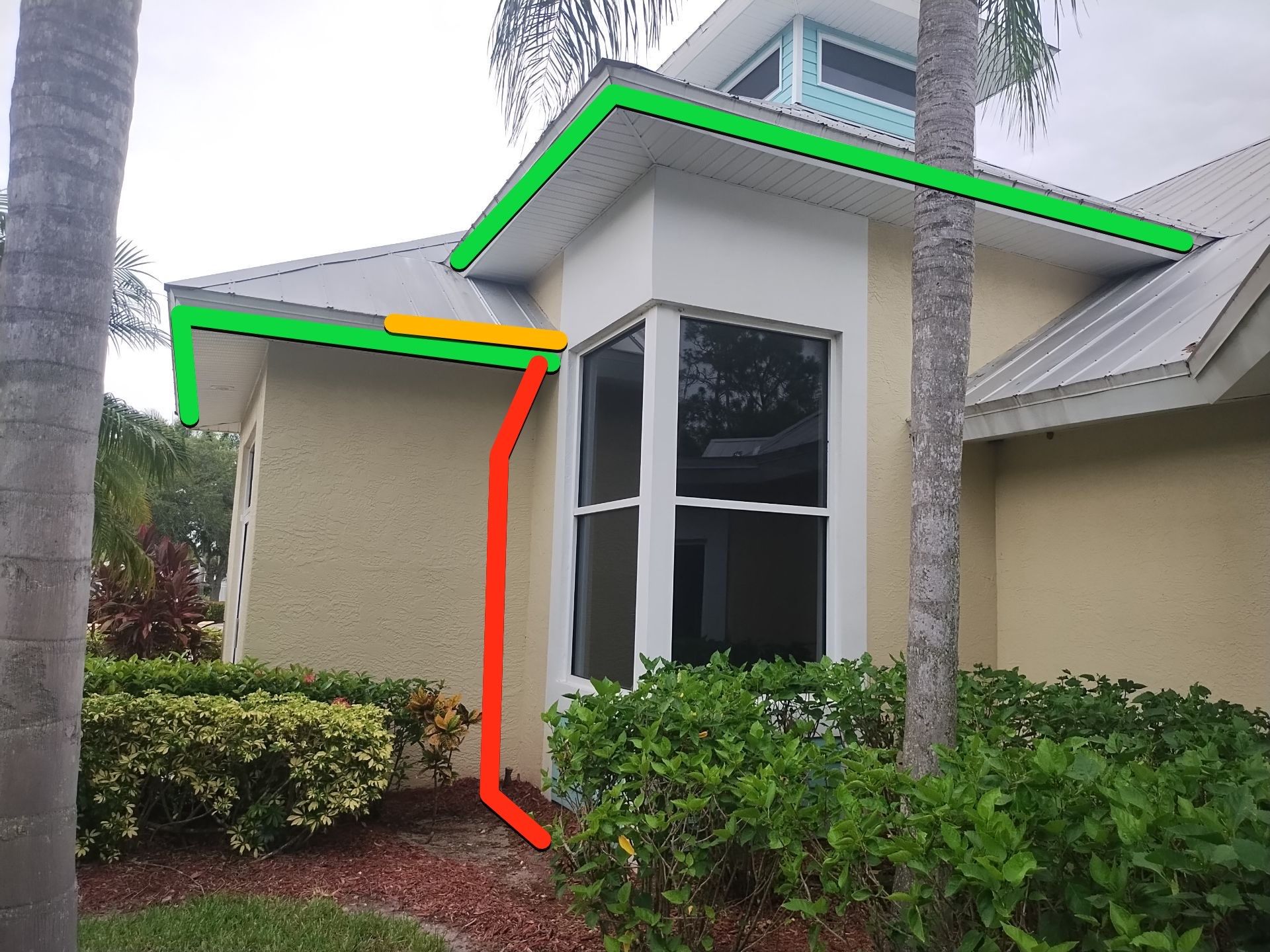 White K-Style Gutters in Fort Myers FL by Gutter Professors