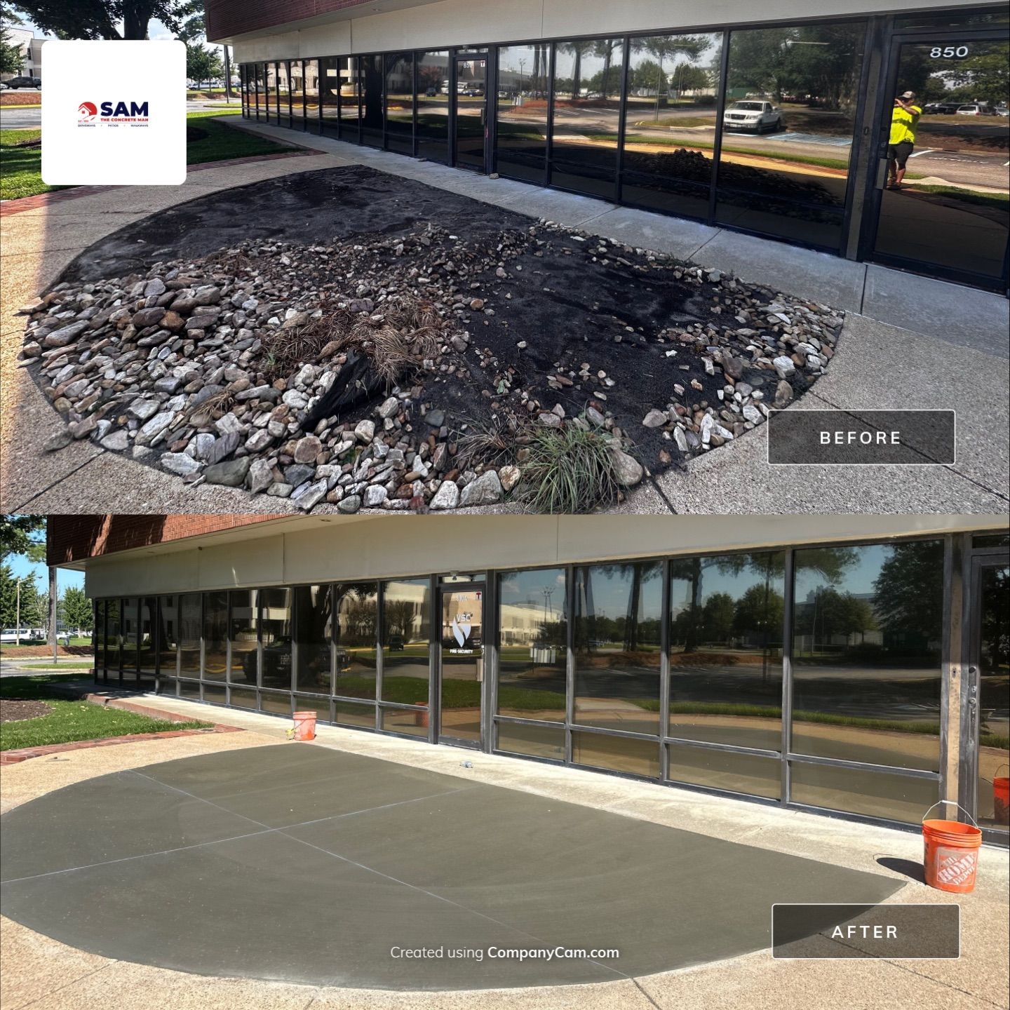 Project in Chesapeake by Sam The Concrete Man Virginia Beach