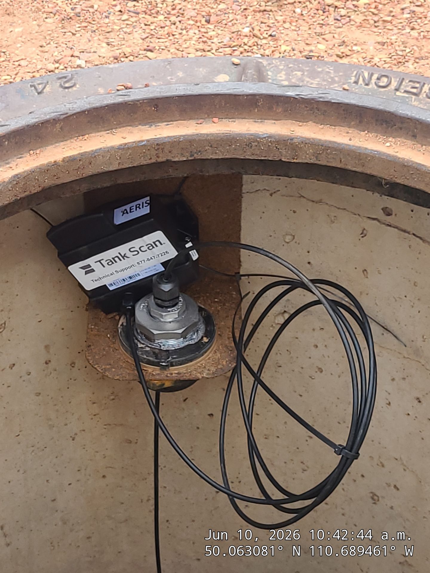 TankScan Telemetry and Monitoring Device Installation in Medicine Hat by Septic Medic Inc.