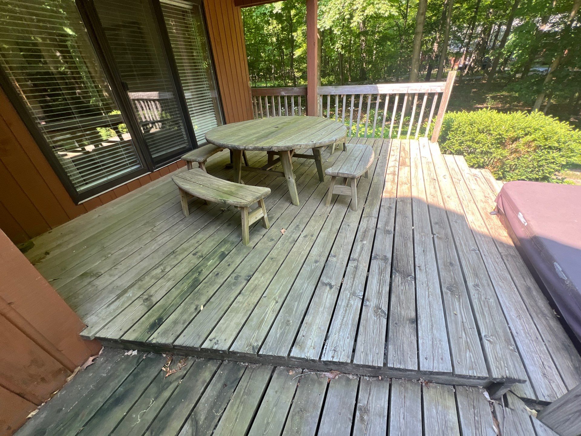 Deck, Patio, and Tennis Court Cleaning by Northern Power Washing LLC.