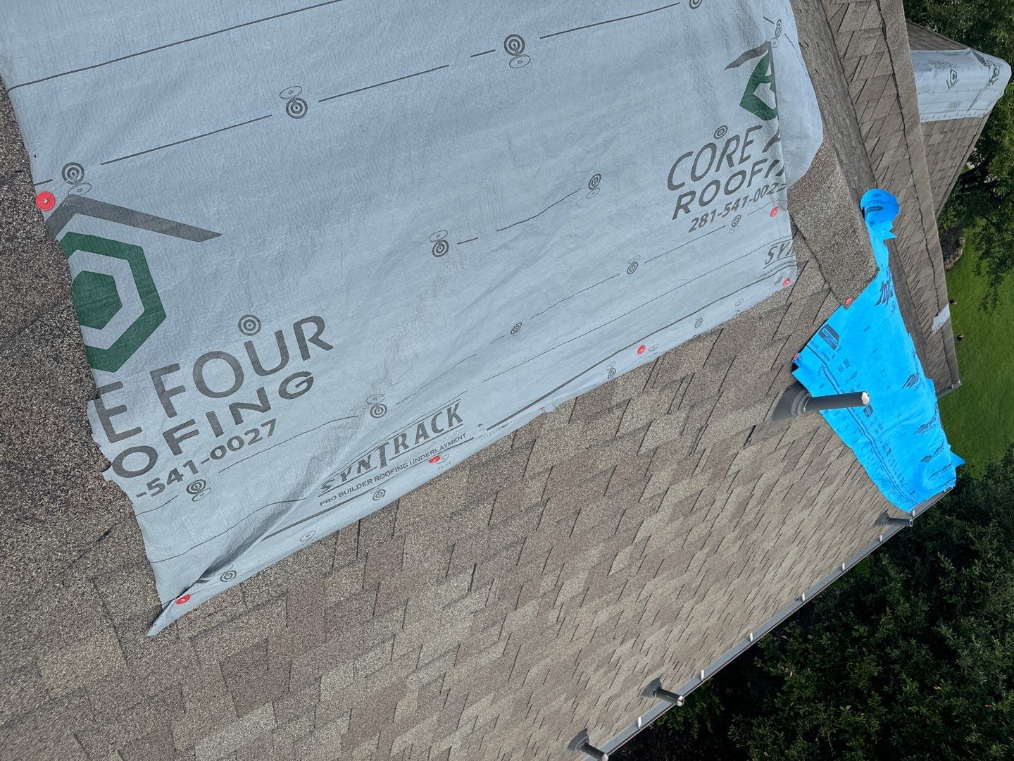 Residential Roofing Installation using IKO Dynasty by Core Four Roofing