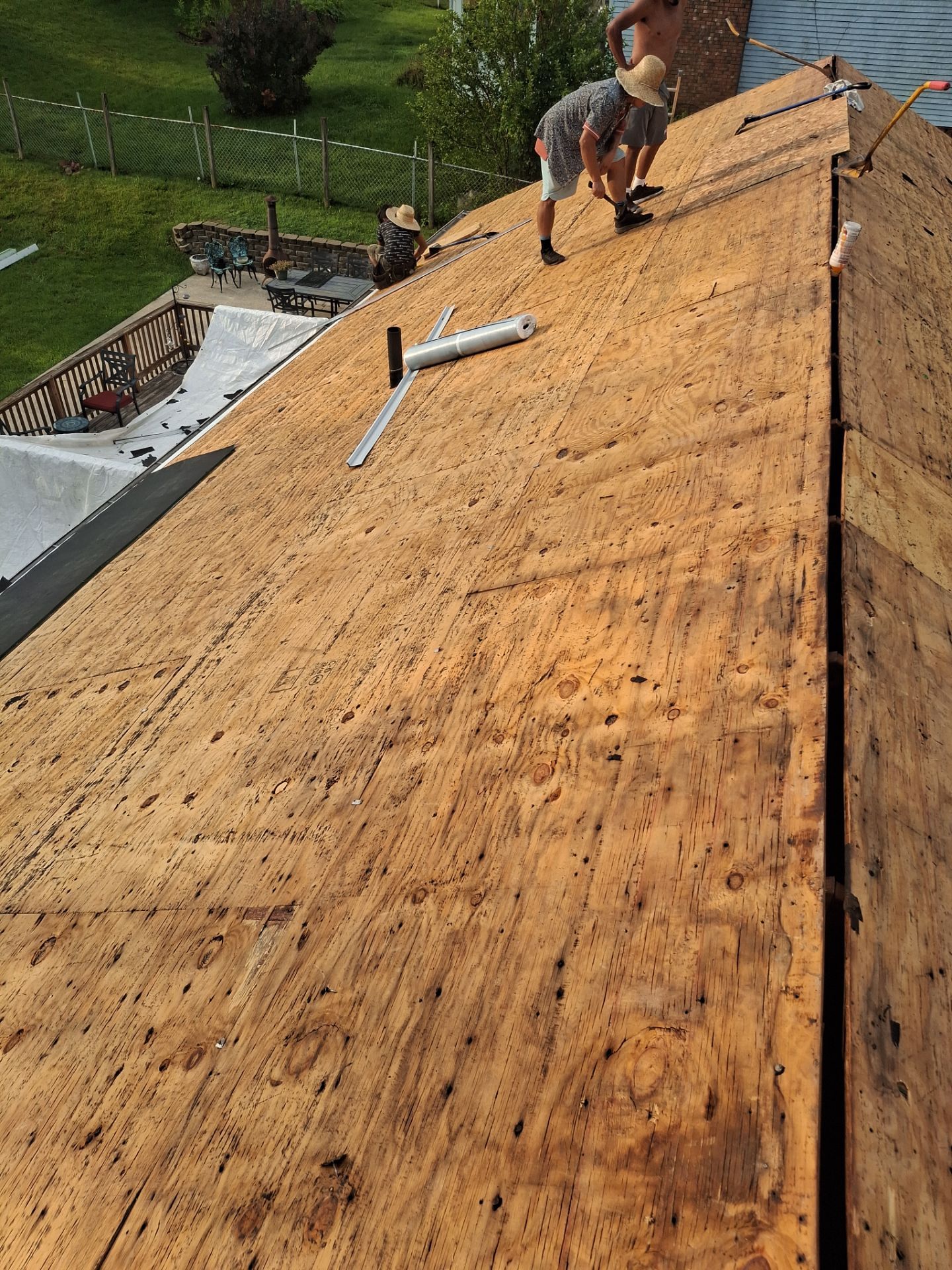 Residential Roofing Installation using GAF Timberline HDZ Oyster Grey by Rainstoppers Roofing