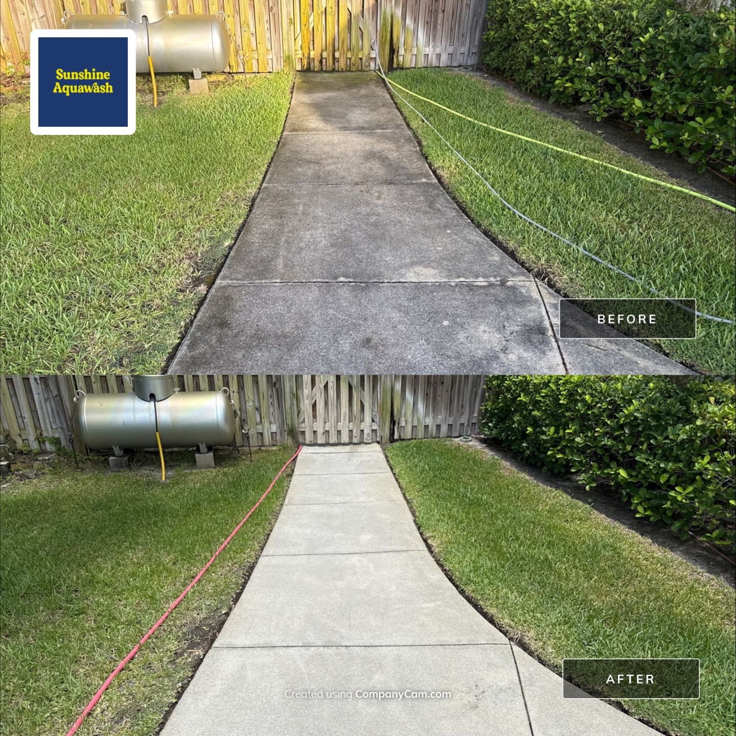 Tennis Court, Vinyl Fence & Sidewalk Cleaning in Riverview Bluff – West Bradenton, FL 34209 by Sunshine AquaWash