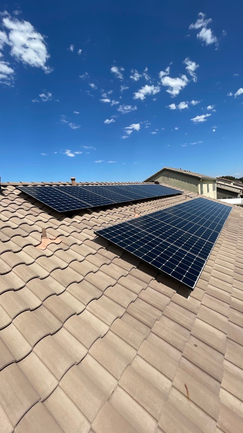 Solar Panel Installation using Solar Panels by Byers Enterprises 