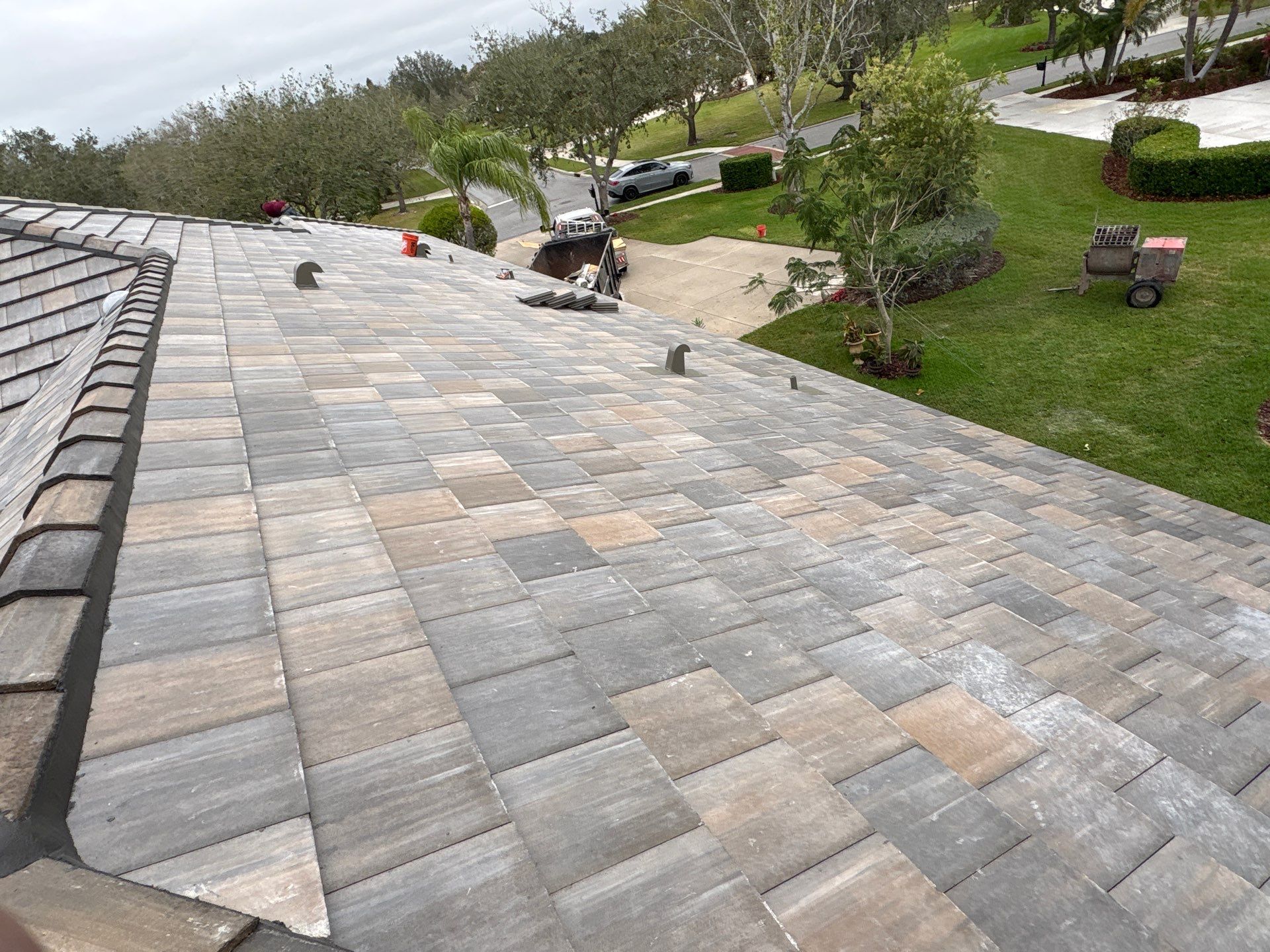 Residential Roofing Installation using roofing tiles from Eagle Roofing Products! by Gopher Roofing