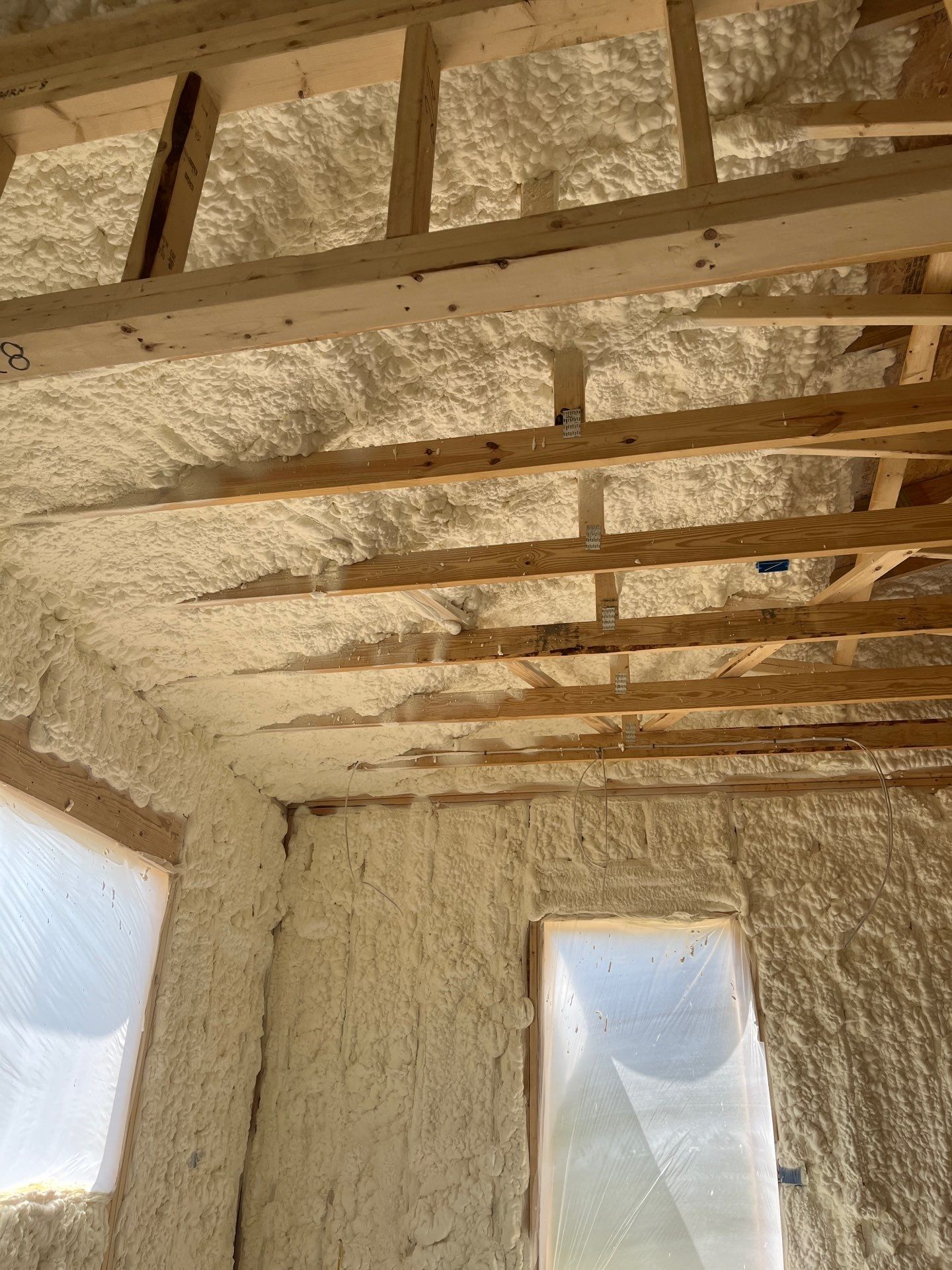 New Construction using open cell spray foam by NYS Foam & Energy