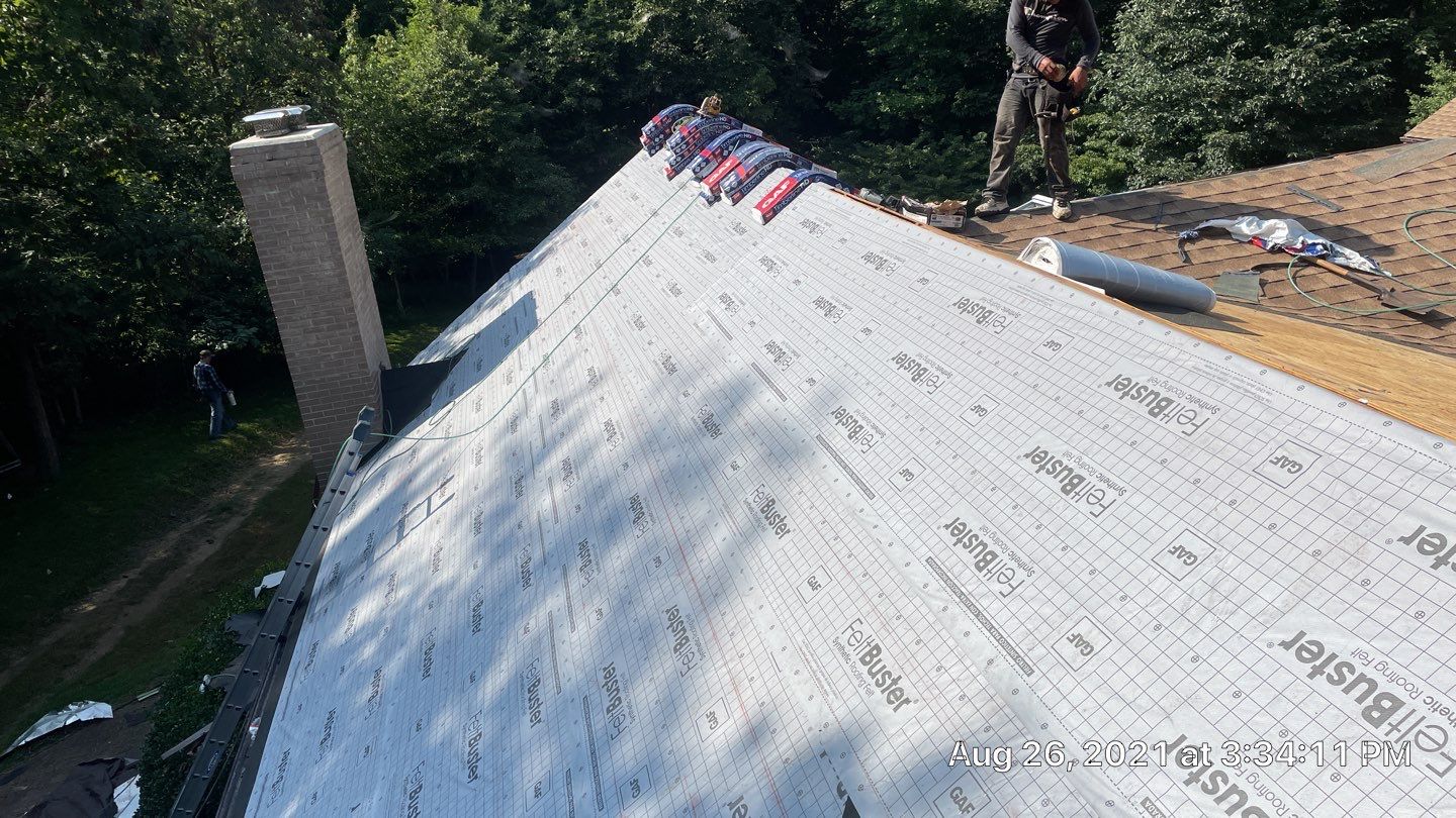 Roof Replacement using GAF Timberline HDZ by American Home Contractors
