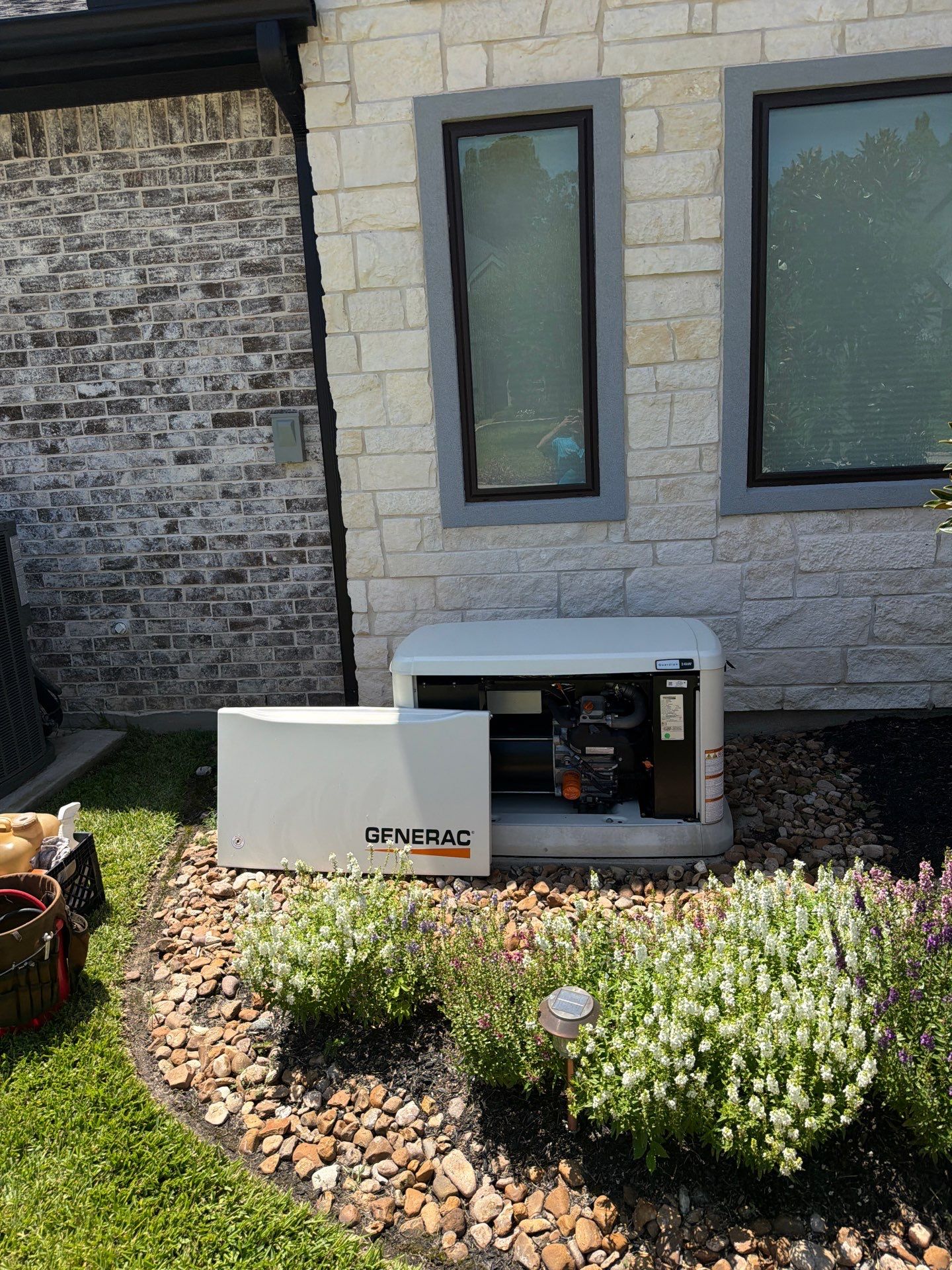 Residential Generac Standby Generator Installation in Conroe, Texas by GenTex Elite Services