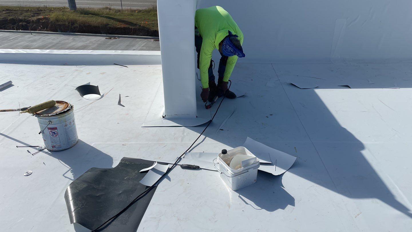 Bank of America - Commercial Roofing Installation using GAF Everguard TPO by Roof Experts