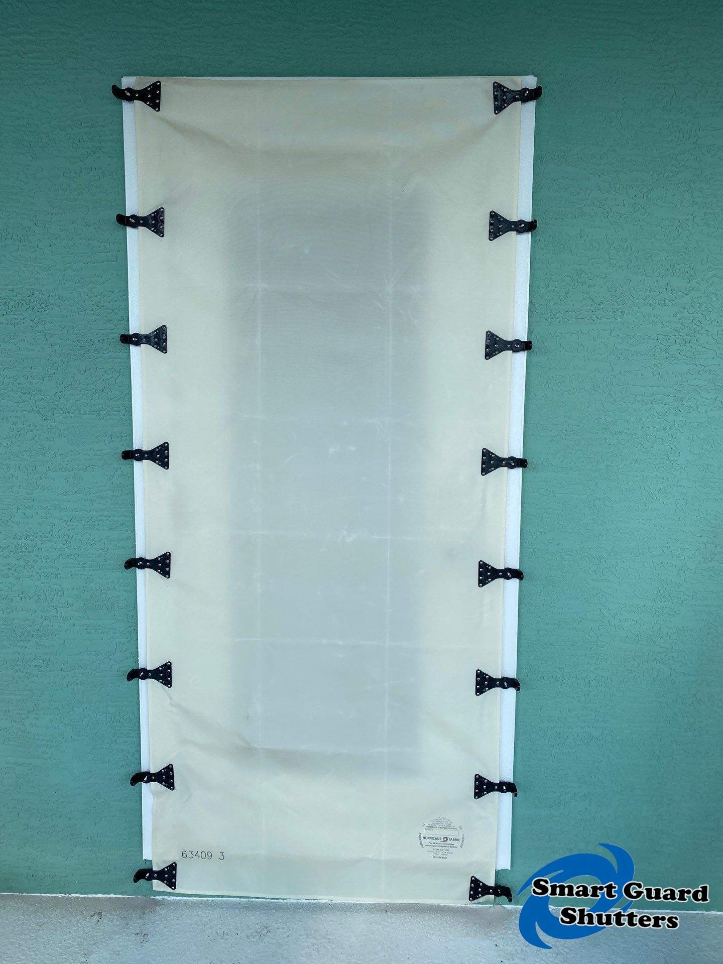 Hurricane Fabric in White by Smart Guard Shutters