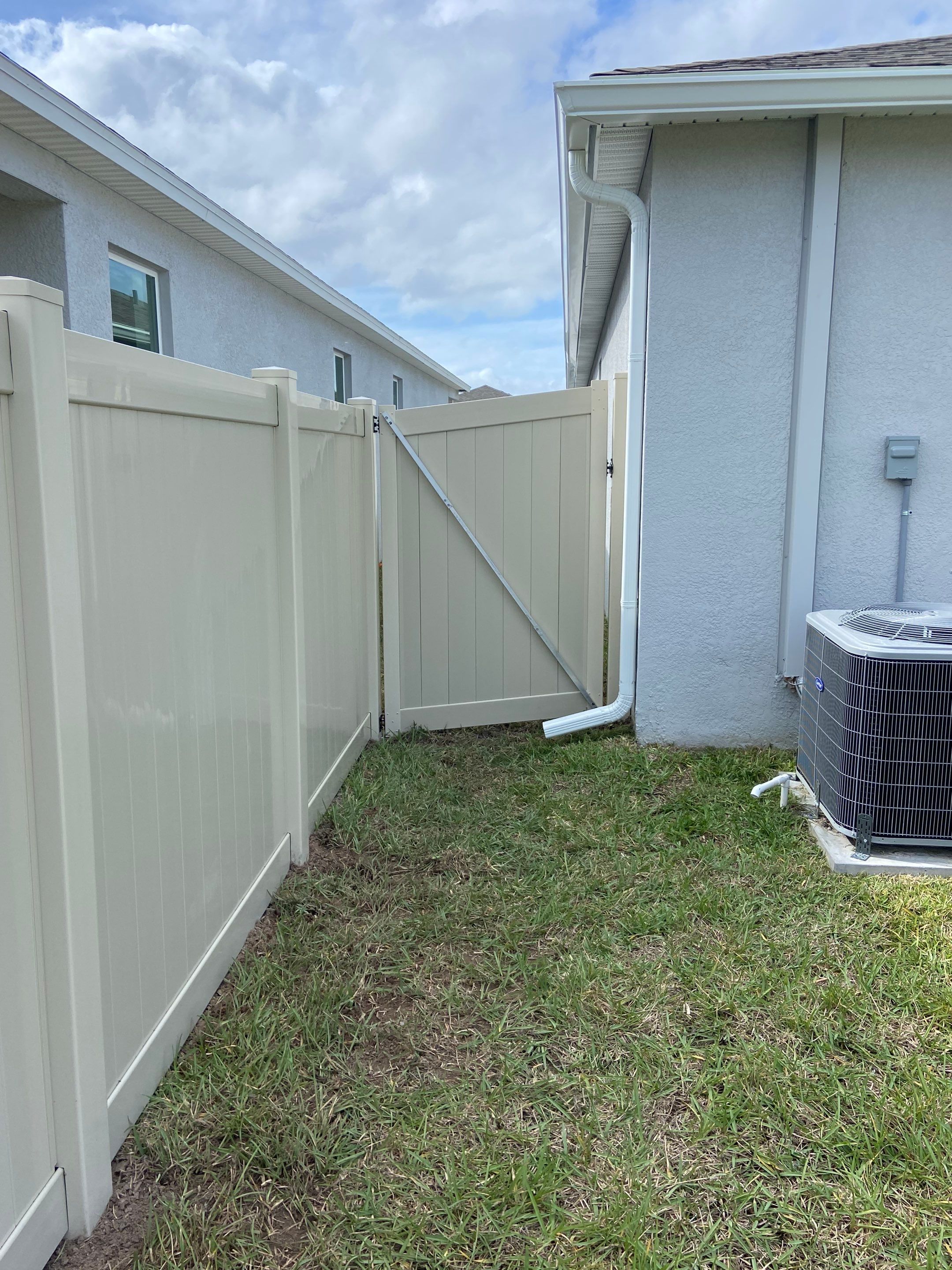 Bradenton, FL 6 ft. Tall Tan Vinyl Privacy Fence  by Asap fence and gates, LLC