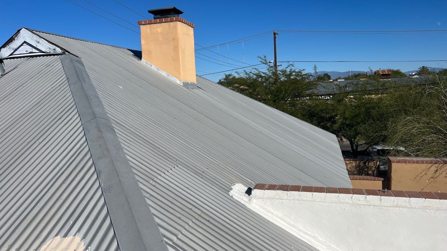 Metallic Silver Exposed Fastener by Reimagine Roofing