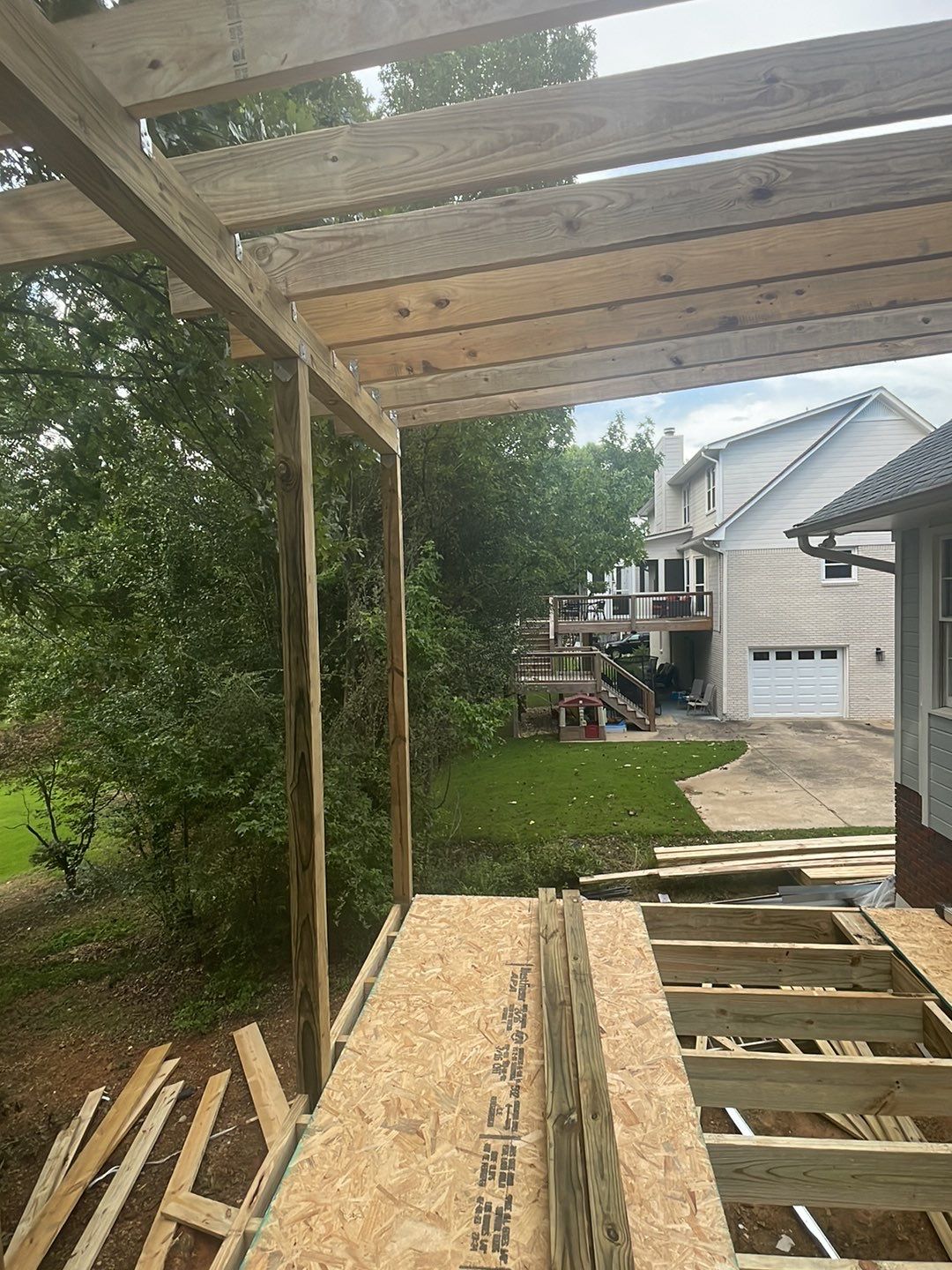 South Trace Lane - Deck Installation and Chimney Repair by Pillar and Pine